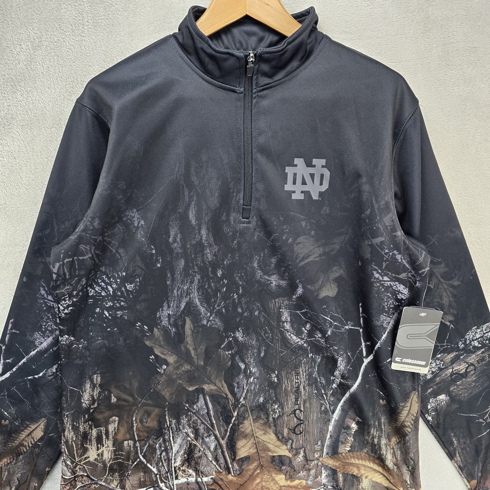 Colosseum Athletics Notre Dame Fighting Irish 1/4 Zip M Colosseum Realtree Camo Size US M / EU 48-50 / 2 - 3 Thumbnail