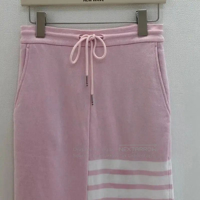 Thom Browne Thom Browne Pink Striped Midi Skirt . Size 26" / US 2 / IT 38 - 2 Thumbnail