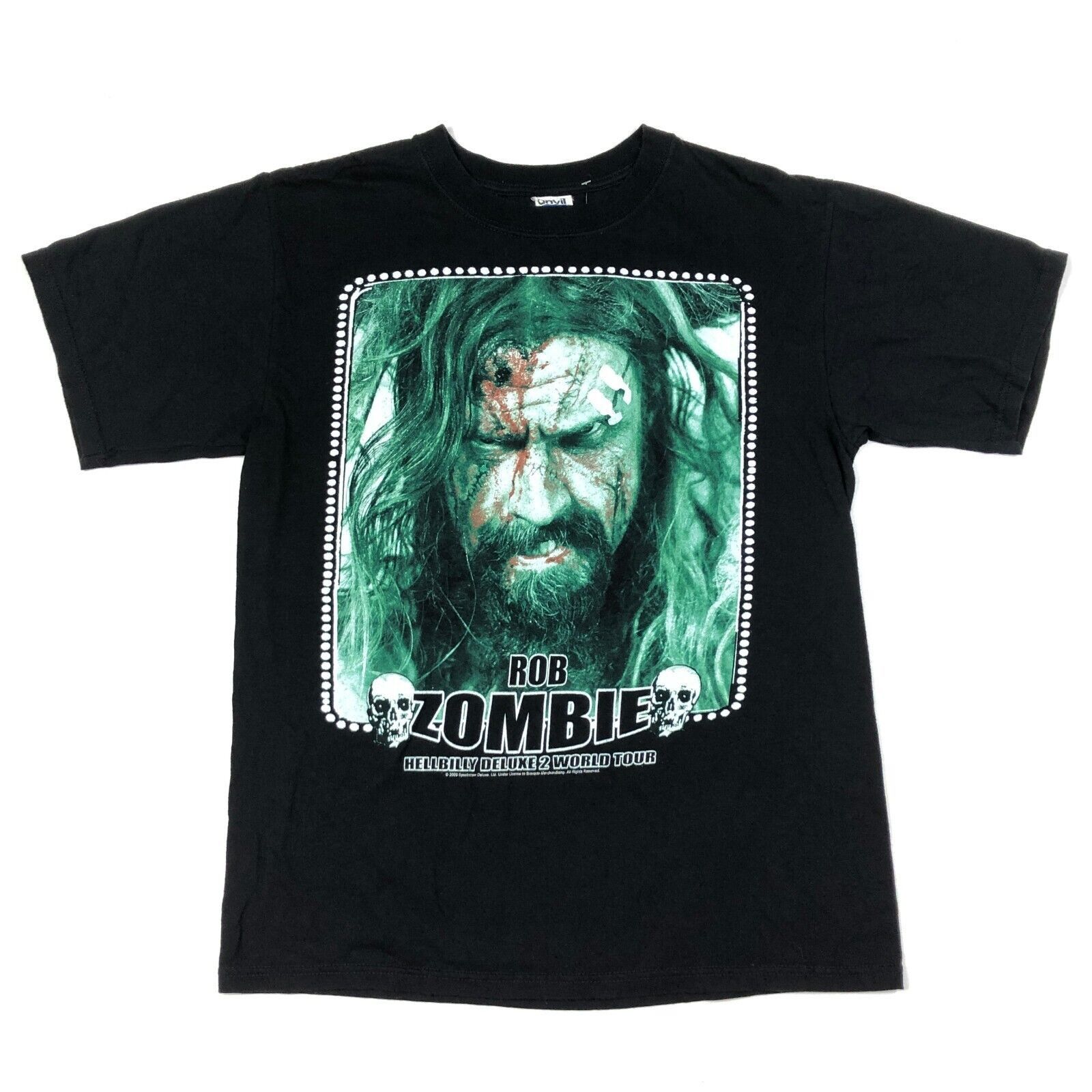 Vintage 2009 Rob Zombie Hellbilly World Tour Tee T Shirt size Medium Size US M / EU 48-50 / 2 - 1 Thumbnail