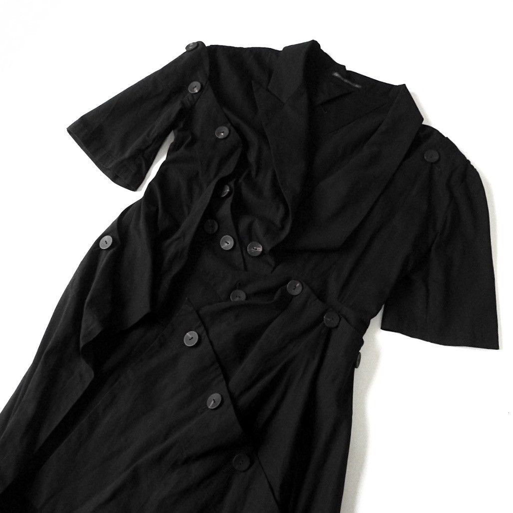 Yohji Yamamoto Yohji Yamamoto Femme SS18 Drape Button Asymmetrical Jacket Size M / US 6-8 / IT 42-44 - 4 Thumbnail