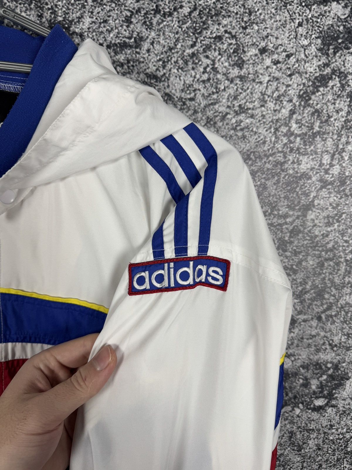Adidas Adidas Vintage Jacket Button Up Windbreaker Retro 90s Size S Size US S / EU 44-46 / 1 - 8 Thumbnail