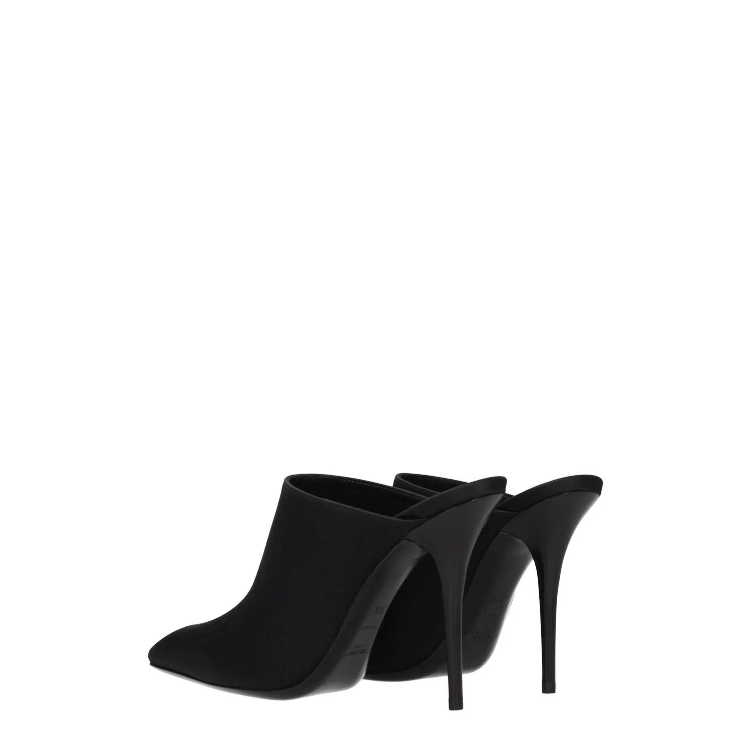 Saint Laurent Paris ob1o1e1224 Satin Sandals in Black Size US 7.5 / IT 37.5 - 4 Thumbnail