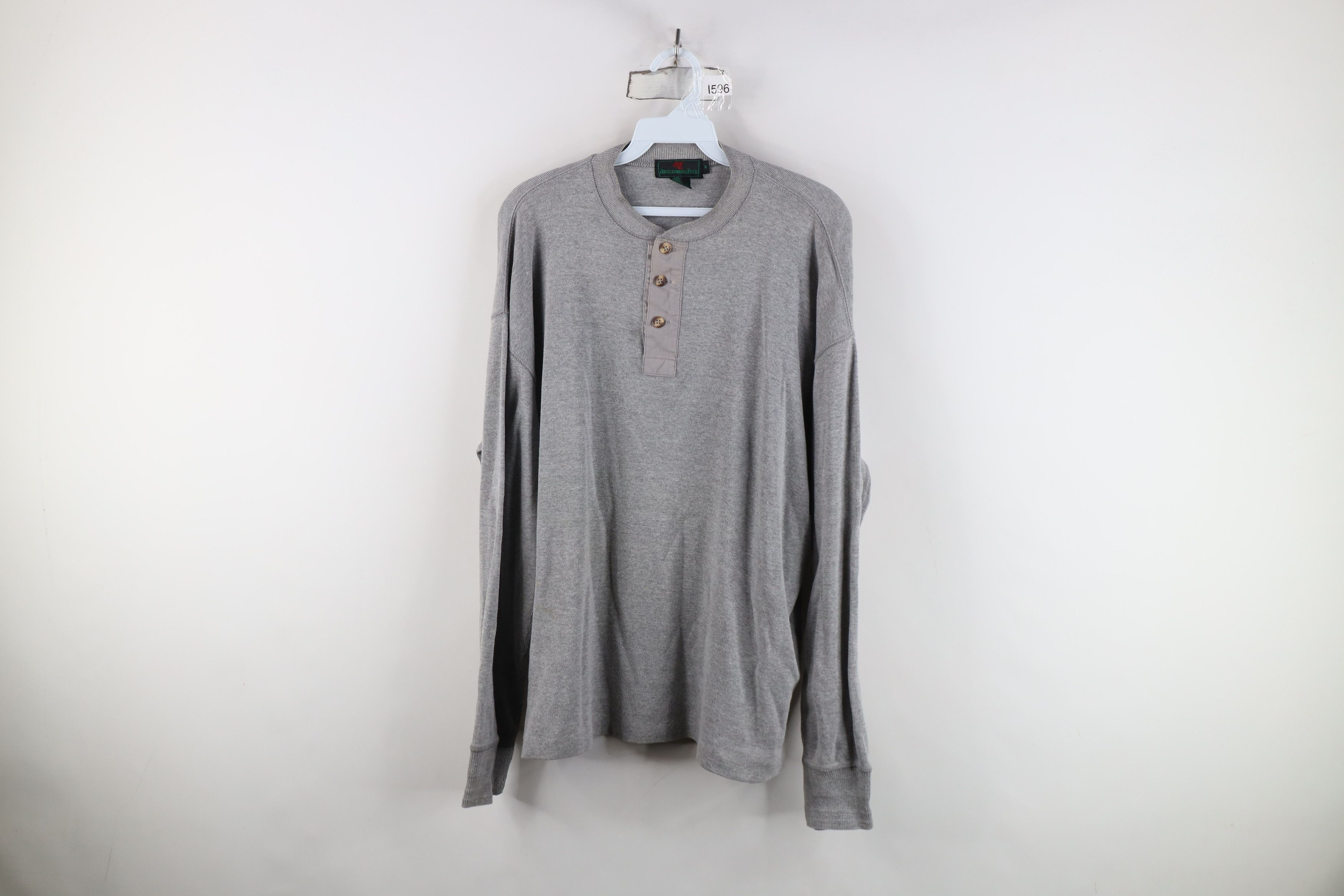 Abercrombie & Fitch Vintage 70s 80s Abercrombie & Fitch Knit Henley T-Shirt Size US XL / EU 56 / 4 - 1 Thumbnail