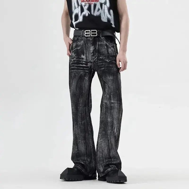 Japanese Brand Retro loose high street micro flared jeans Size US 32 / EU 48 - 1 Thumbnail