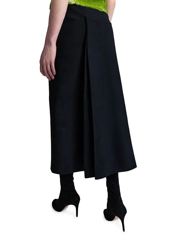 16Arlington o1mle1125 Arne Midi Skirt in Nero Size 32" / US 10 / IT 46 - 5 Thumbnail