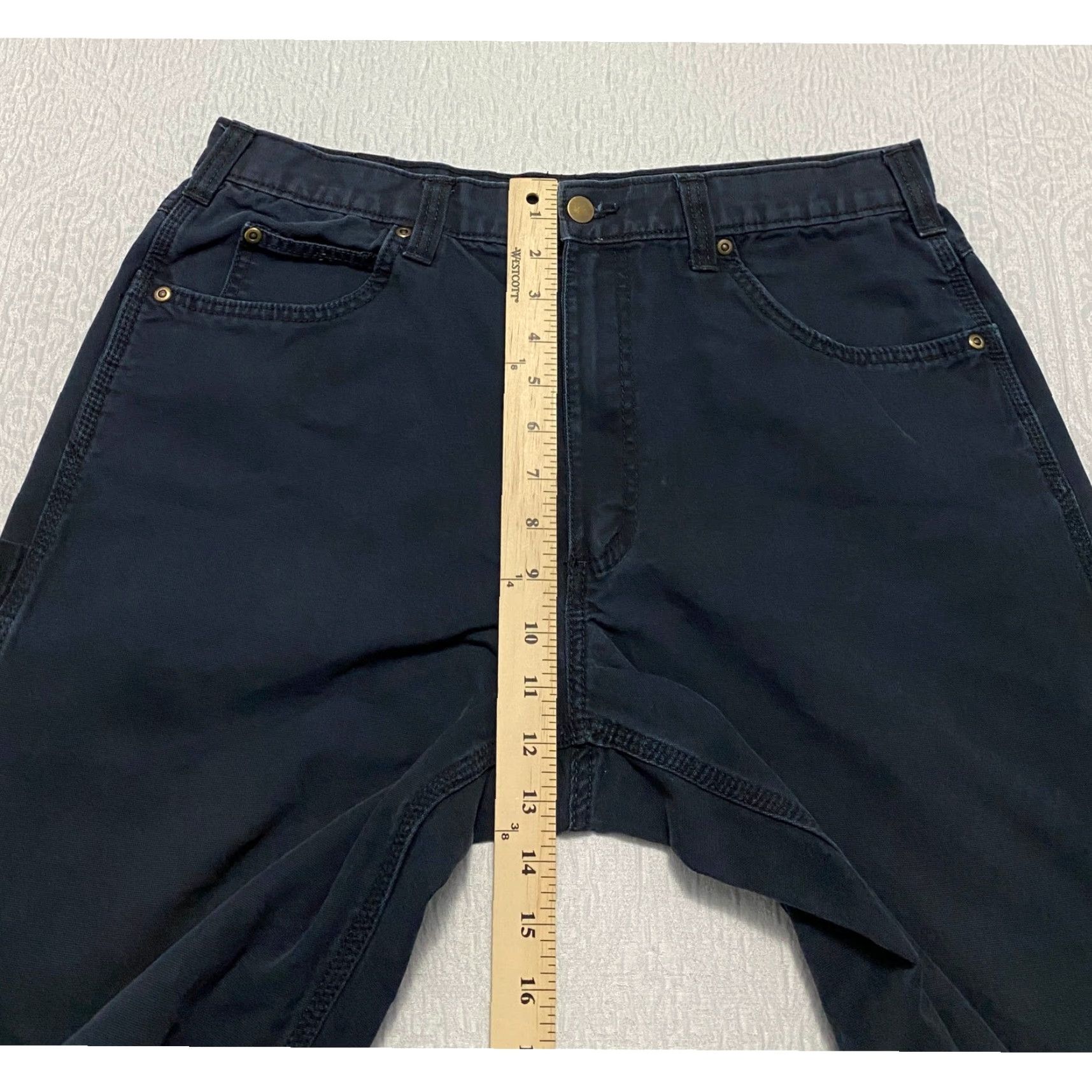 Essentials Amazon Essentials Pants Men's Size 35×28 Blue Relaxed Fit Mens Size US 35 - 6 Thumbnail