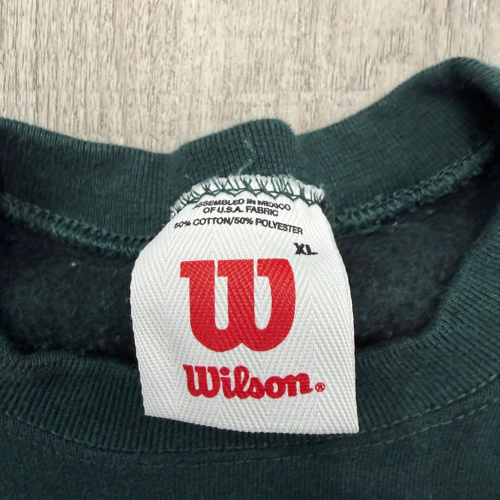 Wilson Vintage Wilson Sweatshirt Men's Extra Large Green Pullover Size US XL / EU 56 / 4 - 3 Thumbnail