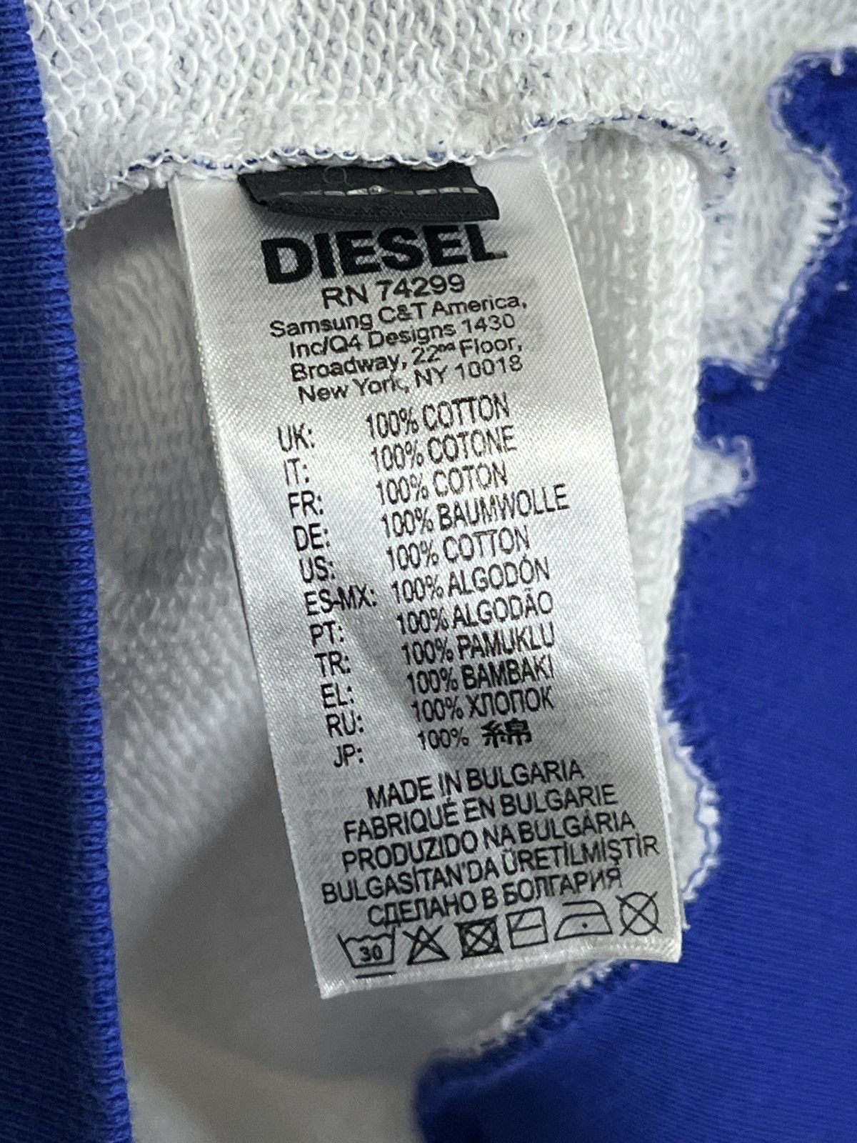 Diesel Diesel cotron sweatshirt M crew neck white Size US M / EU 48-50 / 2 - 2 Thumbnail