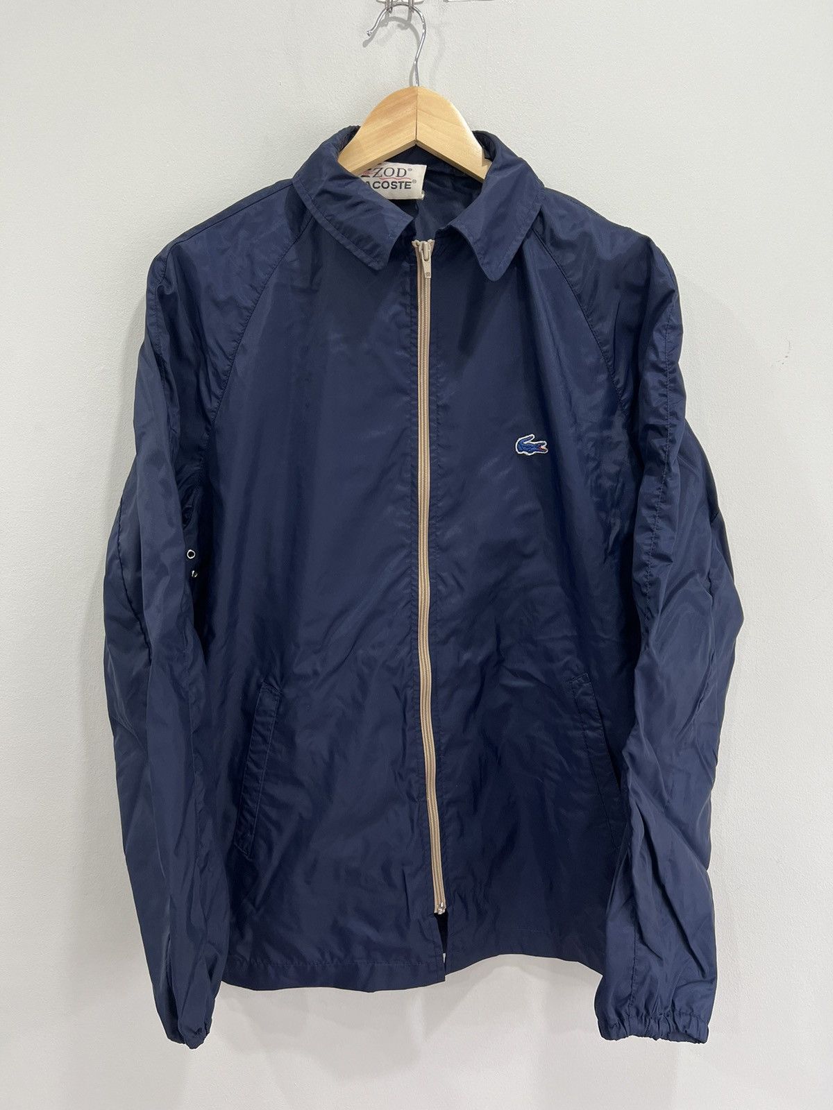 Lacoste Vintage Lacoste Windbreaker Jacket Zip Up Size US M / EU 48-50 / 2 - 1 Thumbnail
