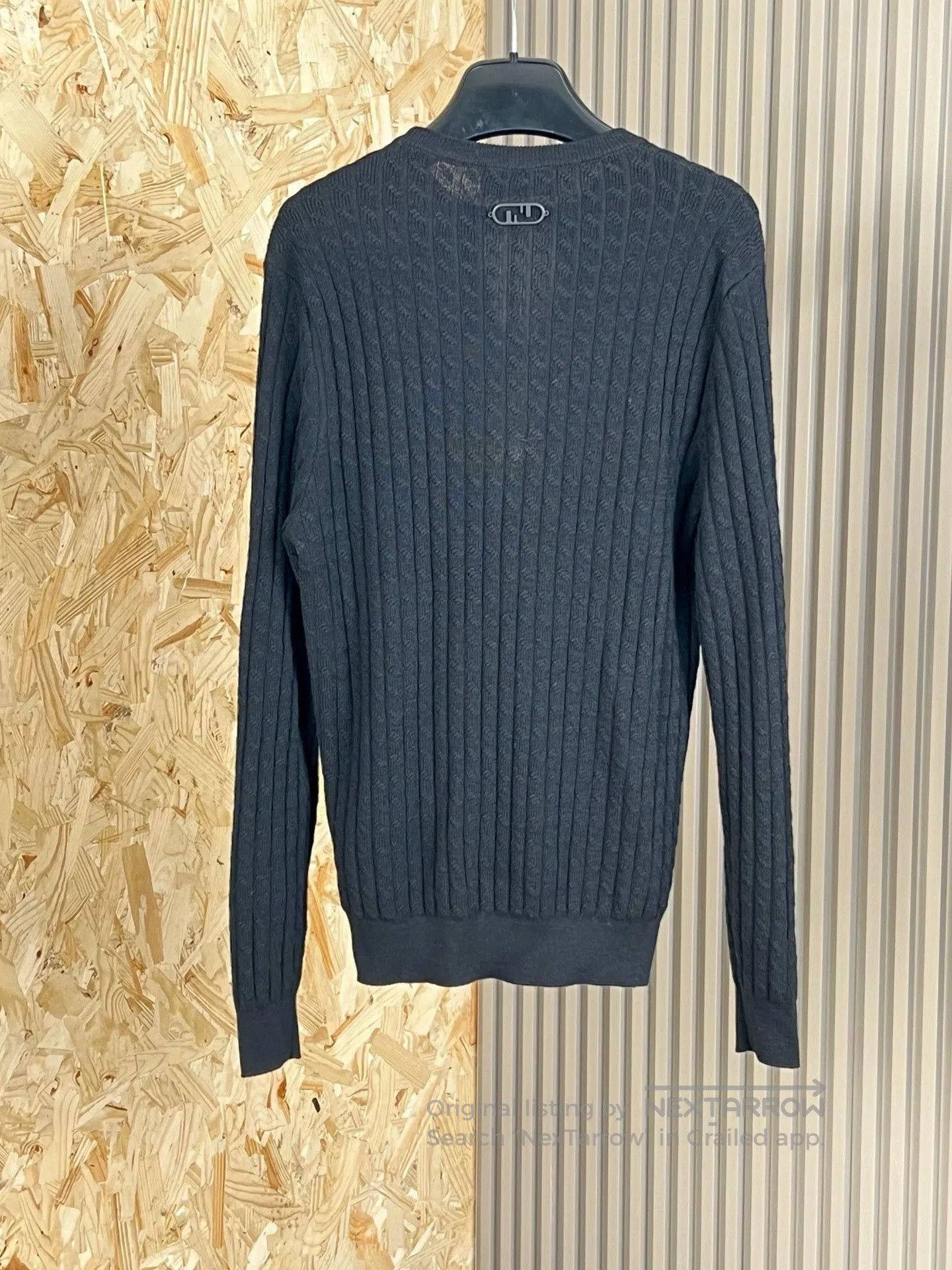 Fendi fendi black wool knit sweater with patterns. Size US M / EU 48-50 / 2 - 5 Thumbnail