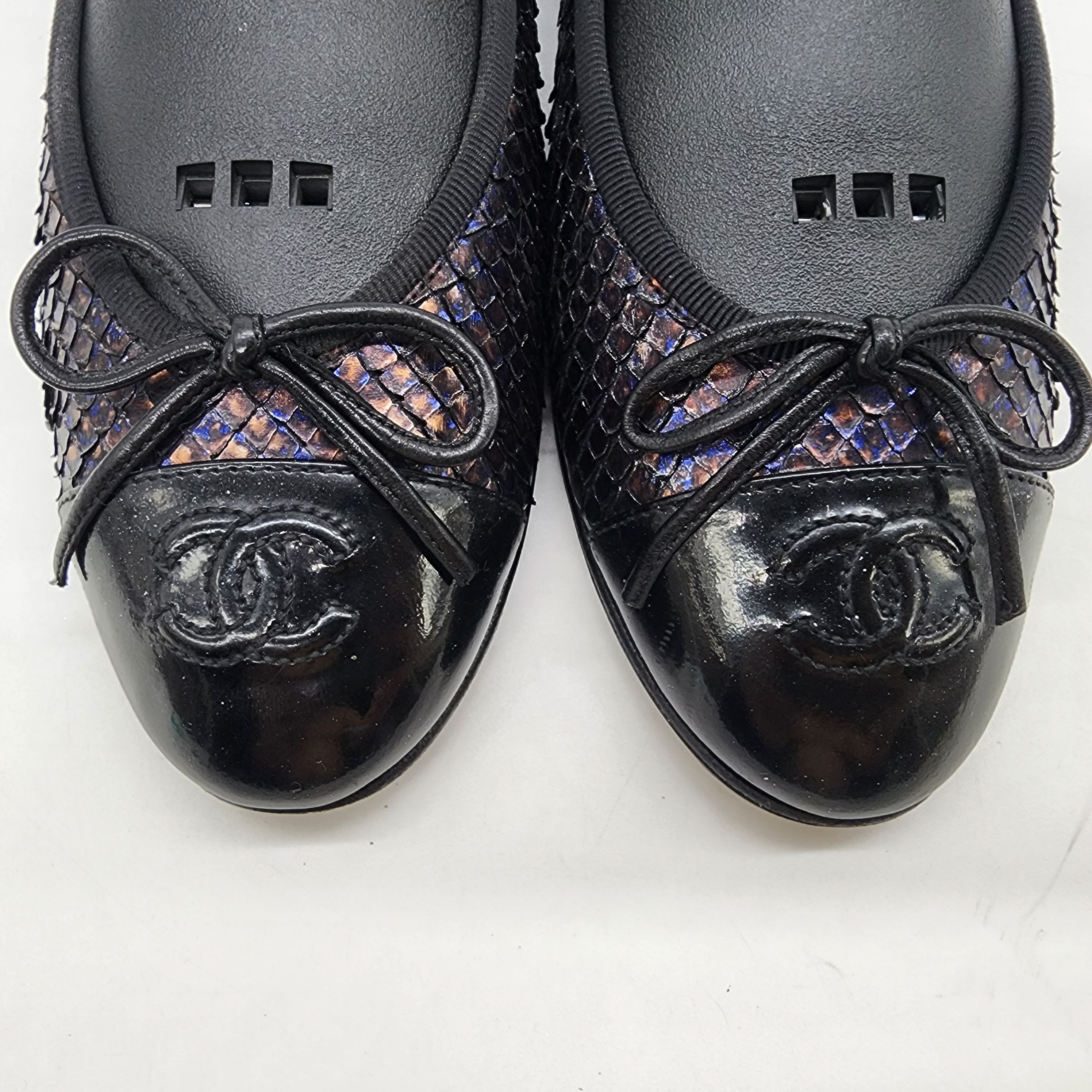 Chanel Chanel - Phyton Leather Ballerina Flats Size US 7.5 / IT 37.5 - 4 Thumbnail