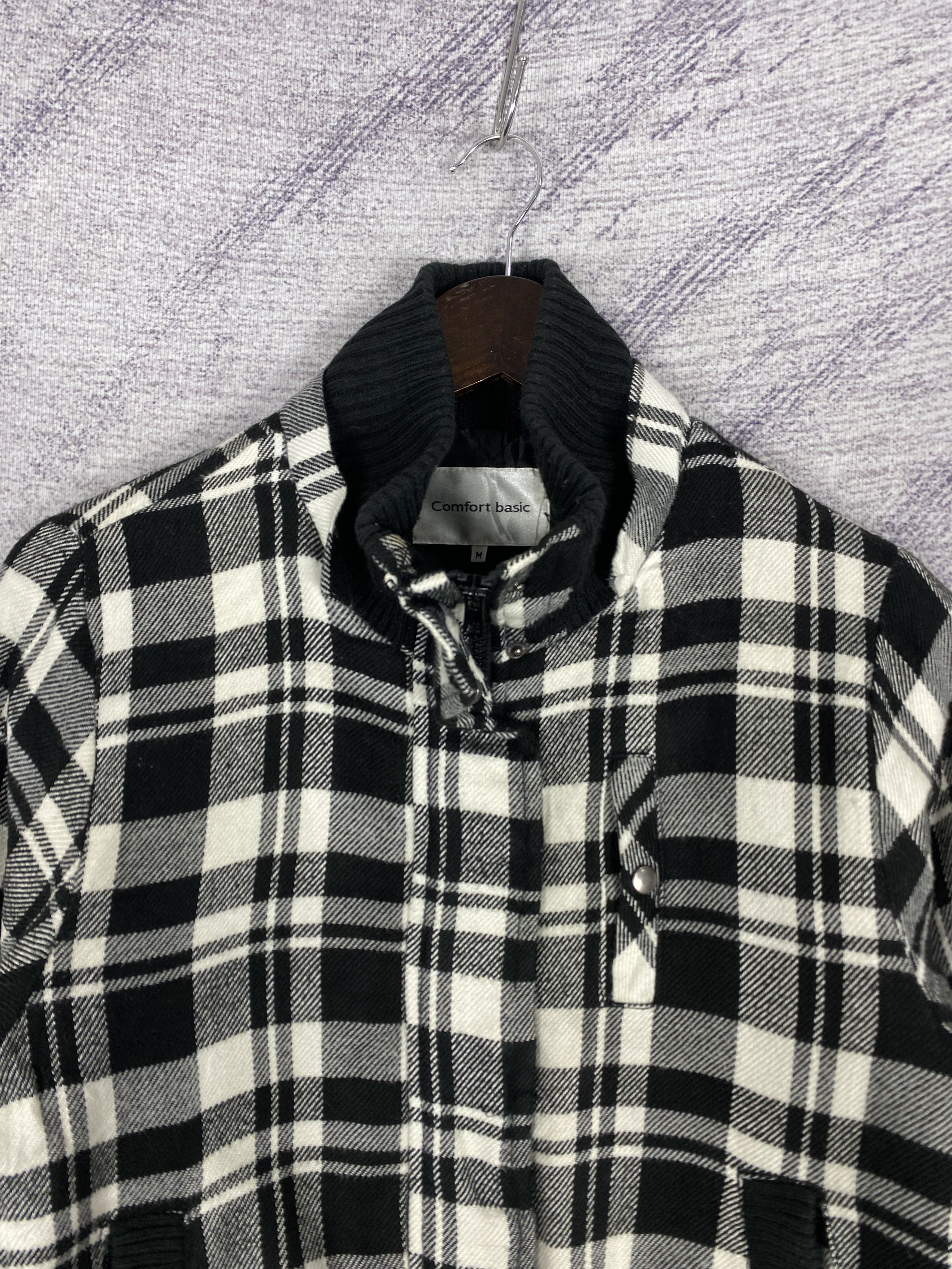 Japanese Brand Vintage Comfort Basic Checked Quilted Flannel Jacket Size US M / EU 48-50 / 2 - 2 Thumbnail
