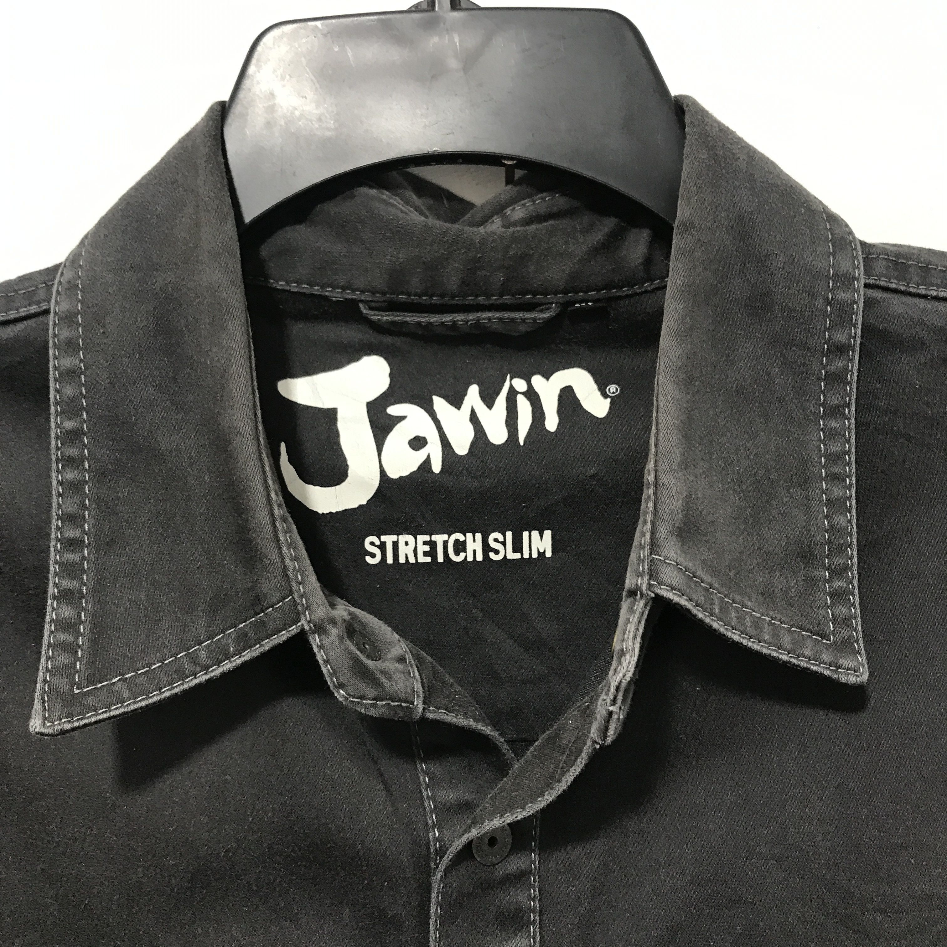 Japanese Brand JAWIN STRECH SHIRT Size US L / EU 52-54 / 3 - 3 Thumbnail