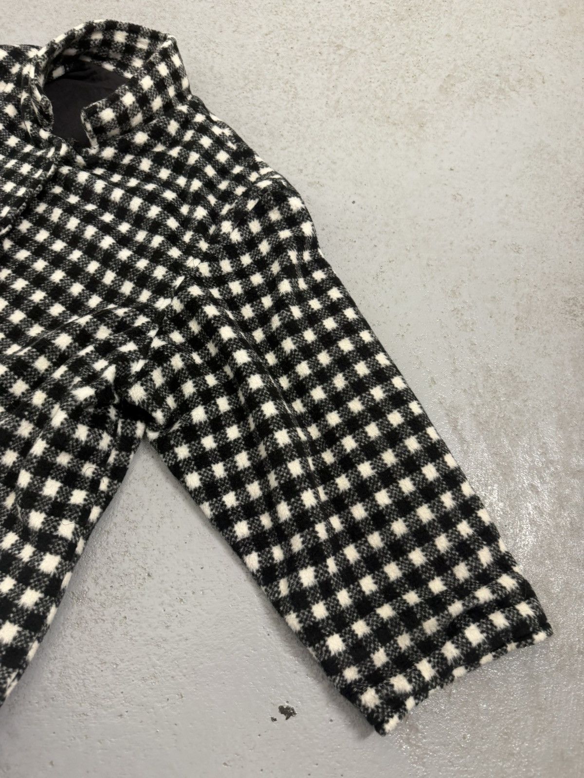 Vintage True Vintage 50s Benson Checkered Wool/ Cashmere Swing Coat Size XL / US 12-14 / IT 48-50 - 4 Thumbnail