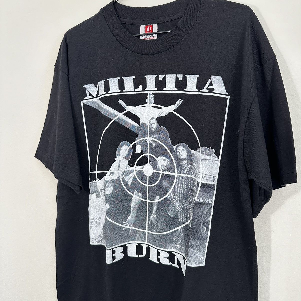 Band Tees × Rap Tees × Vintage 1998 Militia Burn Vintage Rap T-Shirt Size L Size US L / EU 52-54 / 3 - 3 Thumbnail