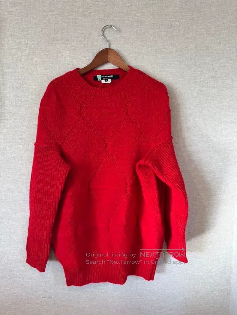 Junya Watanabe Junya Watanabe Red Wool Sweater Size S / US 4 / IT 40 - 1 Thumbnail