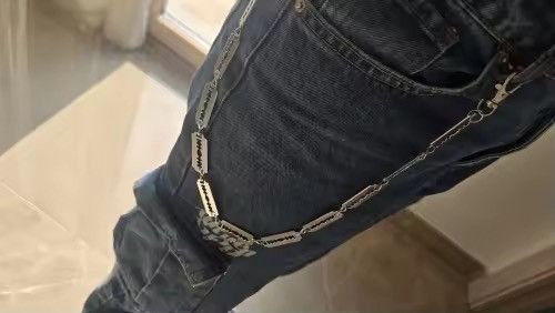 Vintage Punk Cool Style Metal Blade Pant Chain Size ONE SIZE - 9 Thumbnail