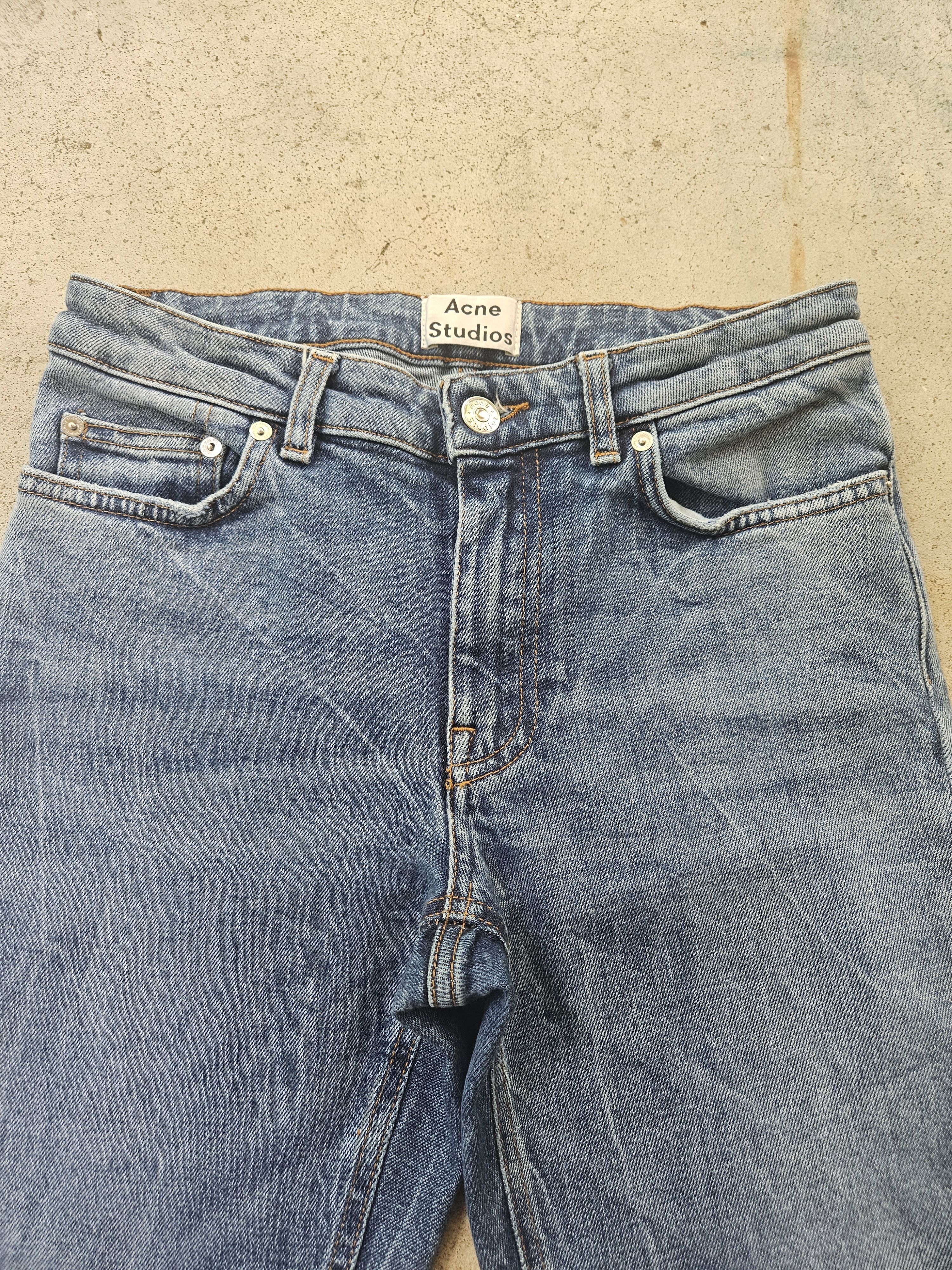 Acne Studios Row Fringe CLTVT Blue Denim Jeans Size US 26 / EU 42 - 3 Thumbnail