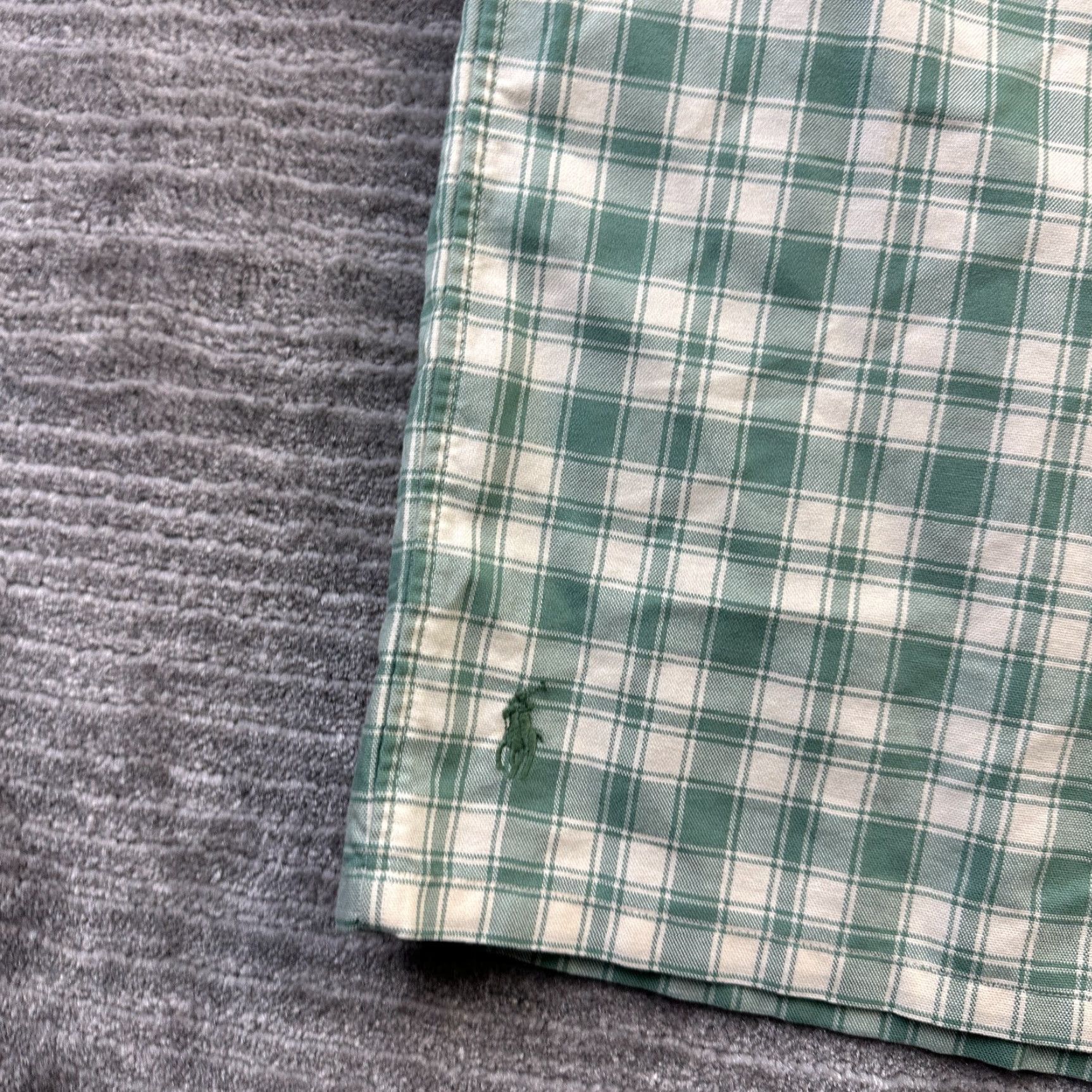 Polo Ralph Lauren Polo Ralph Lauren Shirt Mens Medium Green Plaid Button-Up Open Camp Pony Workshirt Size US M / EU 48-50 / 2 - 6 Thumbnail