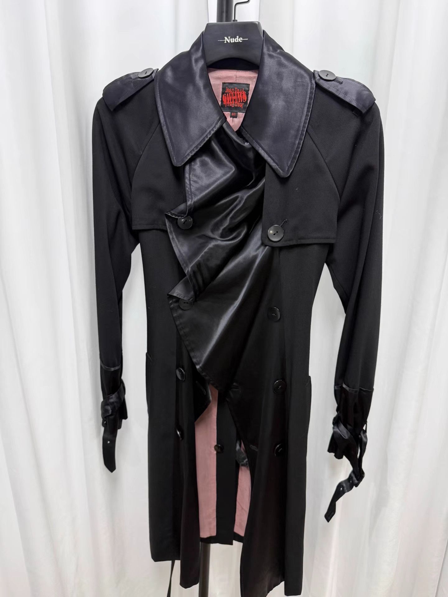 Jean Paul Gaultier Jean Paul Gaultier Silk Ruffle Panel Coat K20 Size S / US 4 / IT 40 - 4 Thumbnail