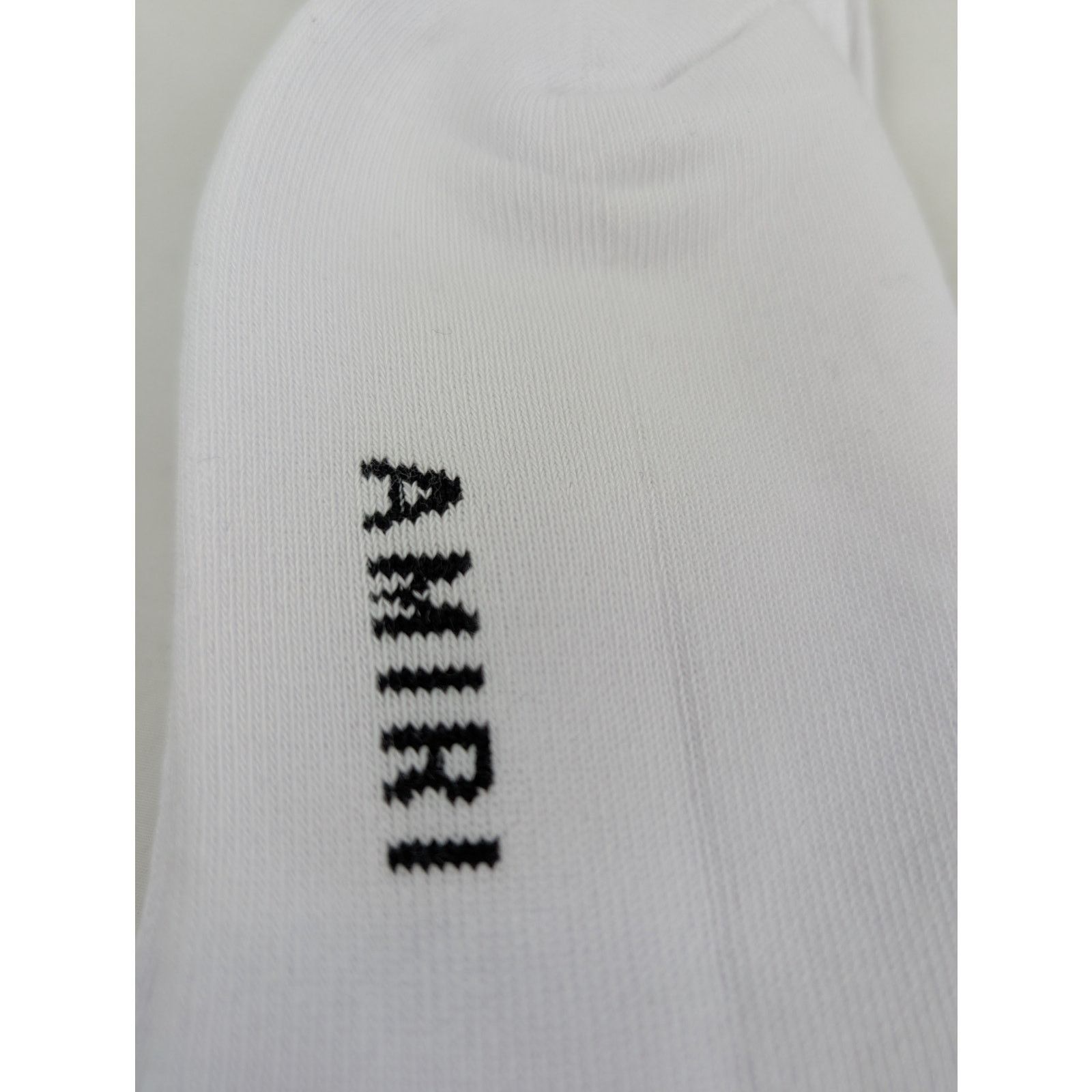 Amiri o1rshd1 Q:3 / Size: 41-42 / Vertical Logo Socks White/Black Size ONE SIZE - 4 Thumbnail