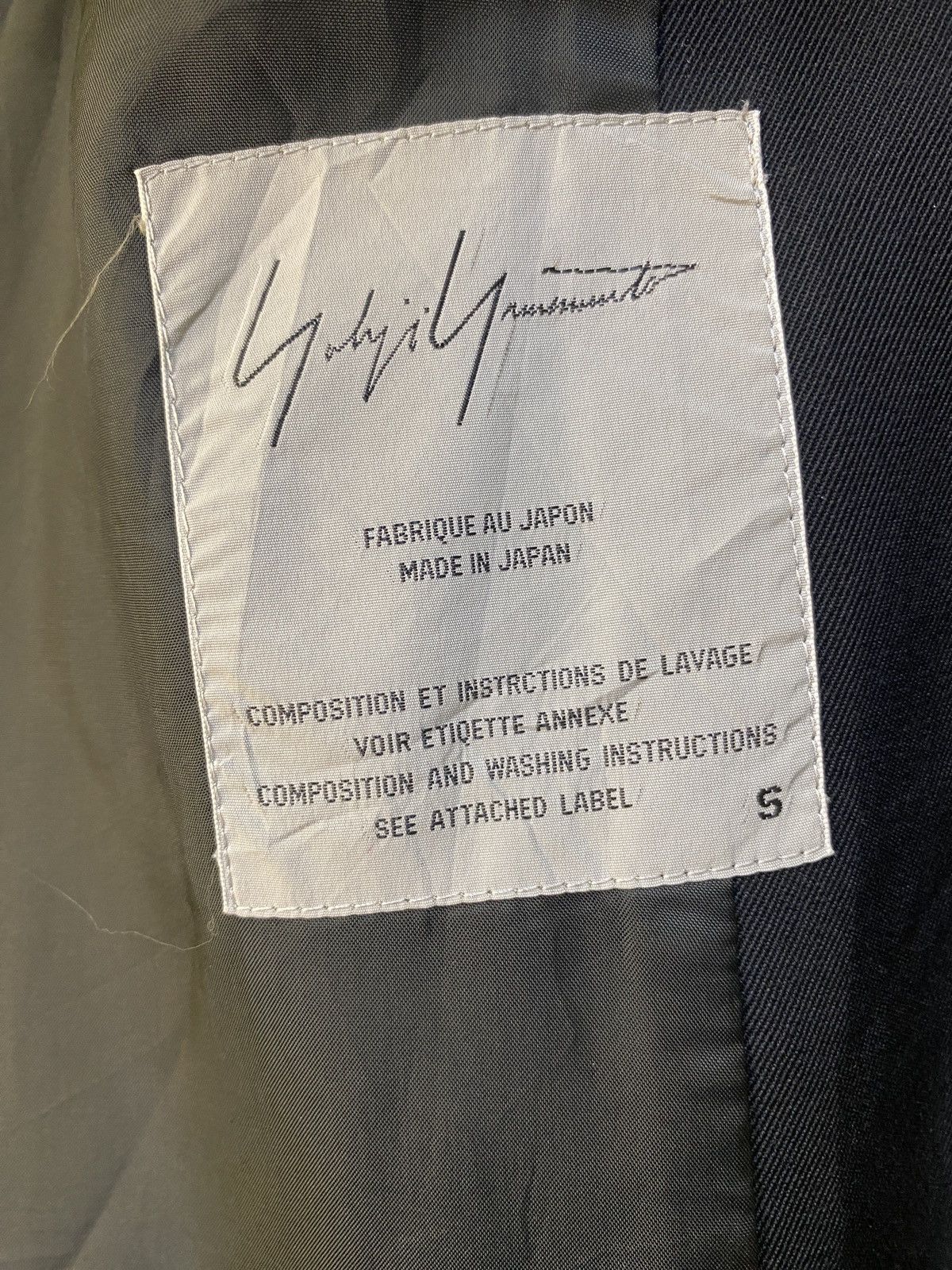 Yohji Yamamoto Yohji yamamoto signature run way vintage jacket 🔥🔥 Size US S / EU 44-46 / 1 - 7 Thumbnail