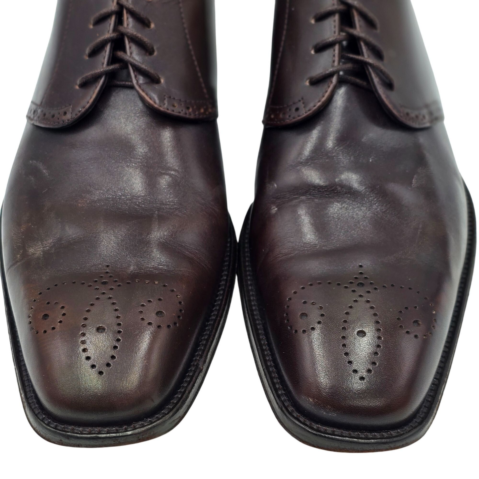 Bally Bally Switzerland Mens Size 10 Dark Brown Leather Dress Shoe Size US 10 / EU 43 - 2 Thumbnail