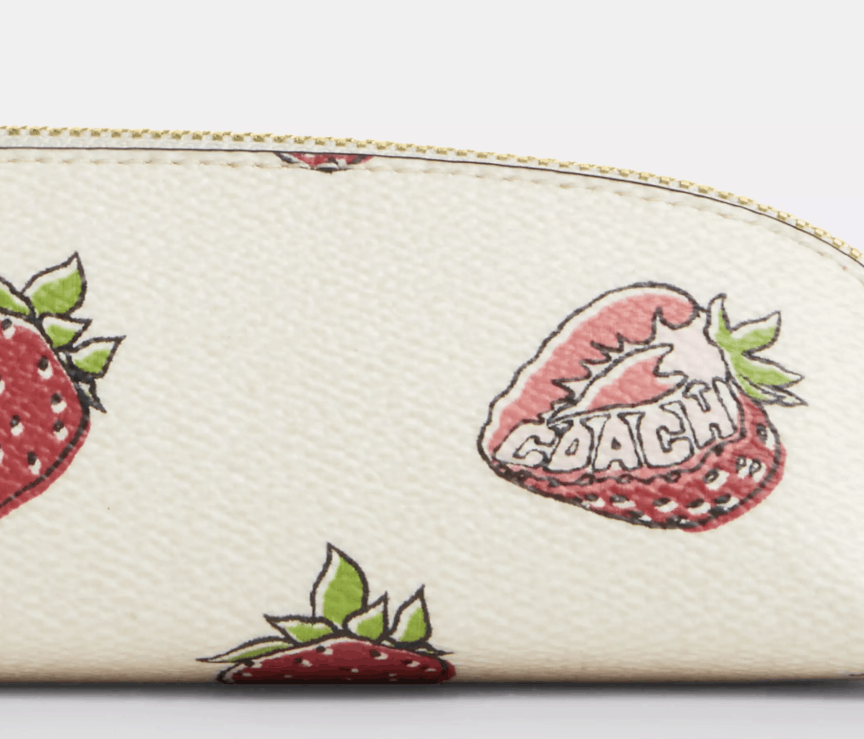 ポーチ COACH Pencil Case Strawberry CPA08 Coach NWT Coach Pencil Case With Strawberry Print CAP08