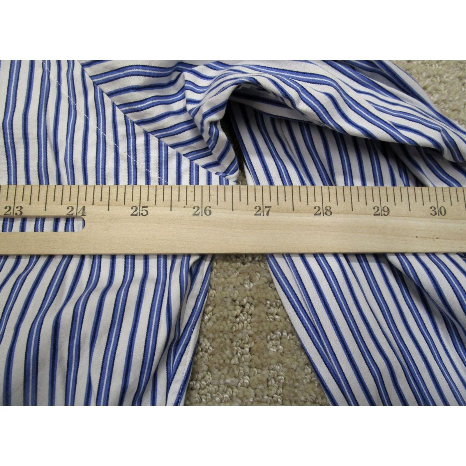 Polo Ralph Lauren Polo Ralph Lauren Shirt Men XL Blue Striped Classic Fit Button Down Size US XL / EU 56 / 4 - 5 Thumbnail