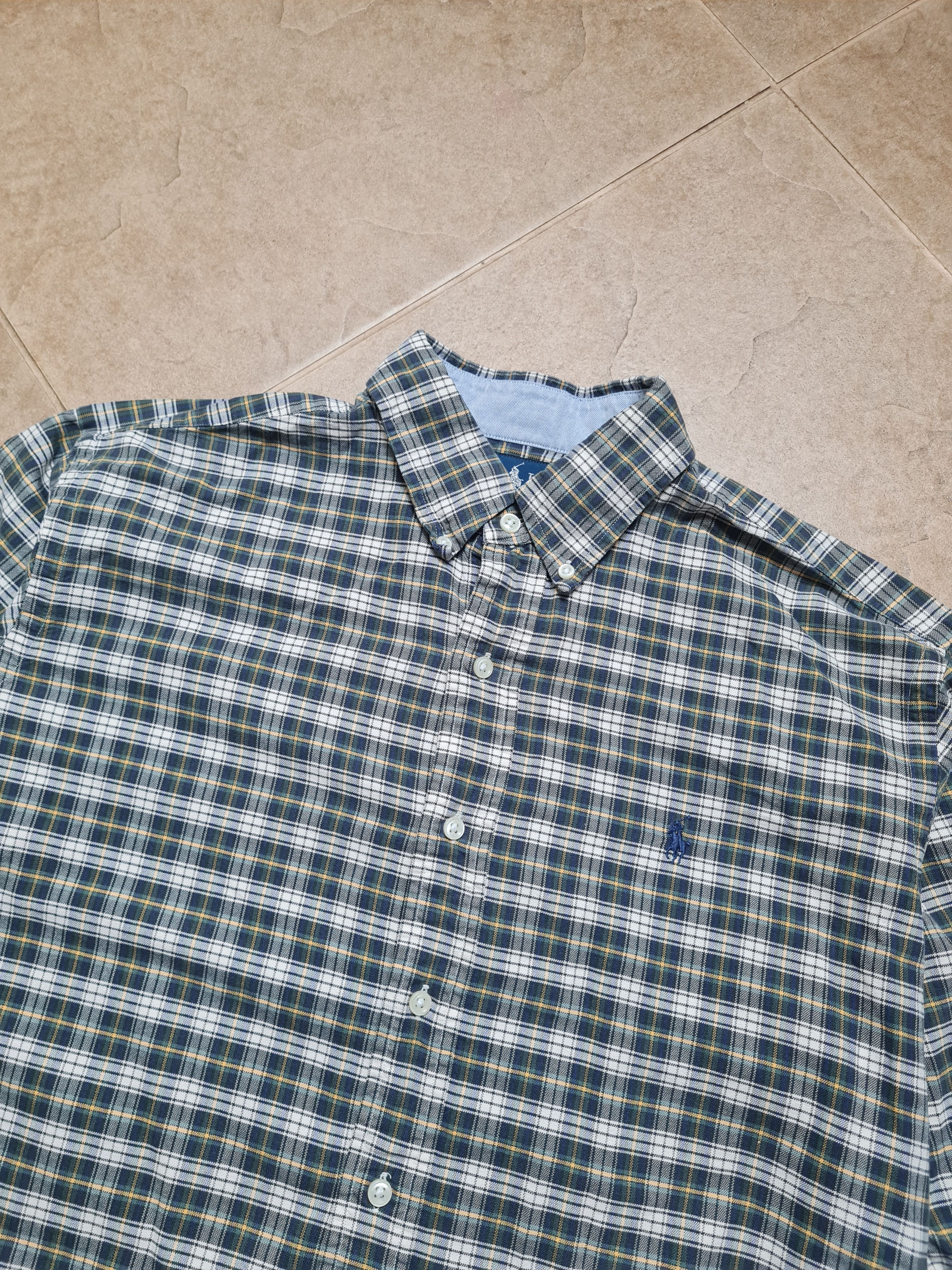 Polo Ralph Lauren Ralph Lauren Green Tartan Button Down Custom Fit Vintage L Size US L / EU 52-54 / 3 - 1 Thumbnail