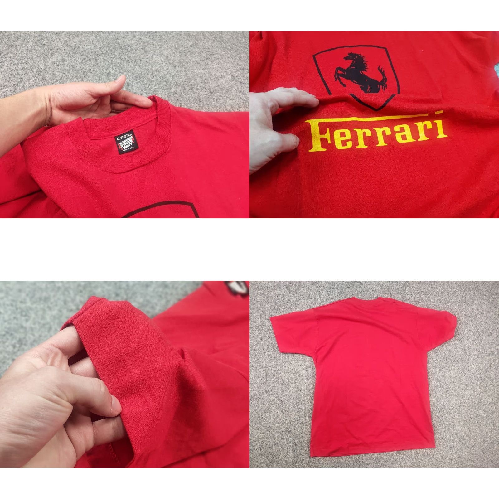 Ferrari VINTAGE Ferrari Authentic Logo Red Cotton T-Shirt XL Mens Decade 90s Shirt Logo? Size US XL / EU 56 / 4 - 8 Thumbnail