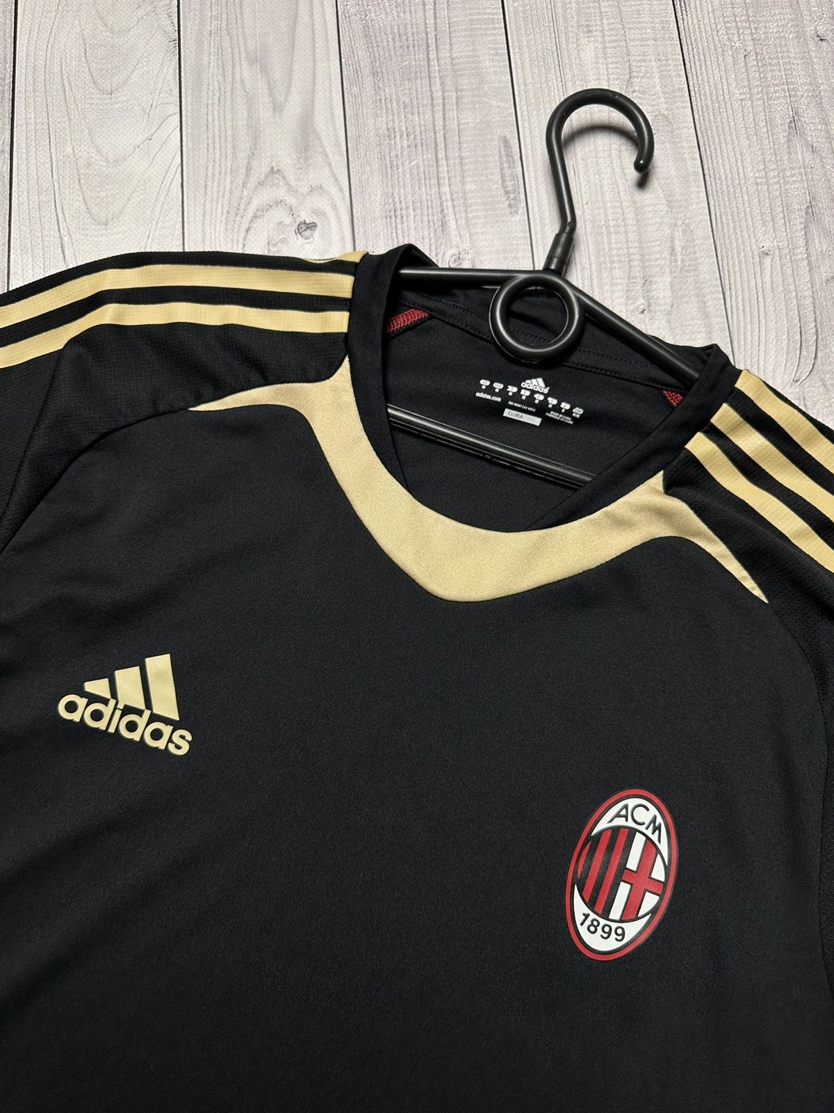 Adidas × Vintage Vintage AC Milan soccer sweatshirt size M striped Size US M / EU 48-50 / 2 - 4 Thumbnail