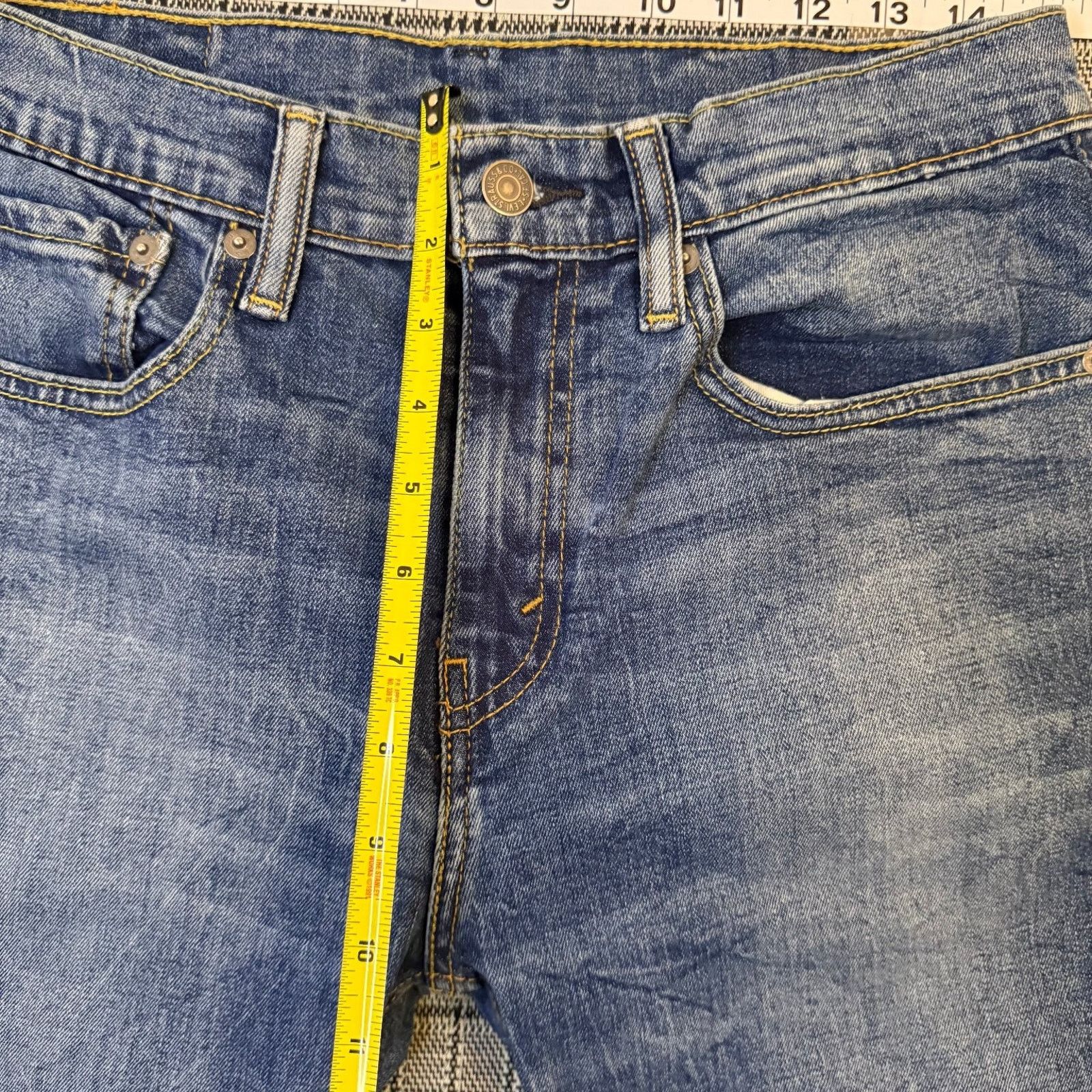 Levi's Levi's 502 Men's Jeans Blue Denim Straight Fit Stretch 31x32 Size US 31 - 6 Thumbnail