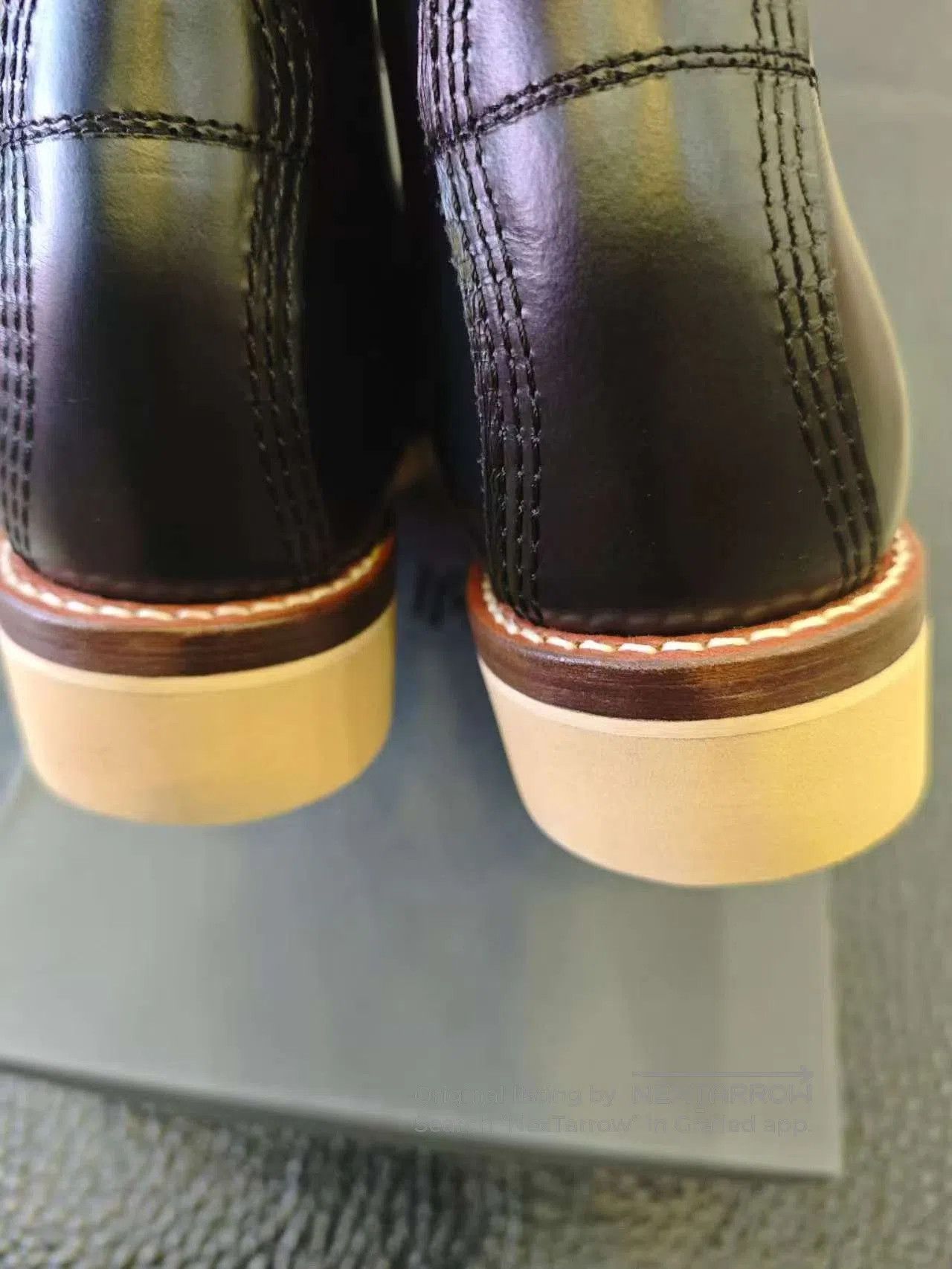 Uniform Bridge Brother Bridge Japanese Leather Retro Work Boots. Size US 10 / EU 43 - 6 Thumbnail