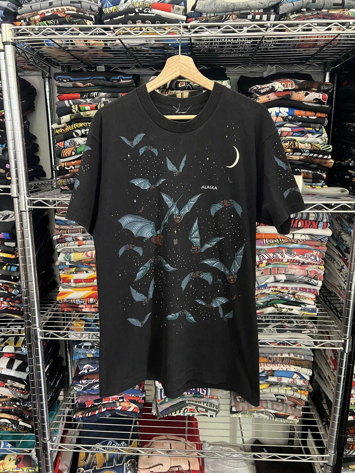 Habitat 90s Bats Alaska AOP Dan Gilbert Single Stitch Art Tee Size US L / EU 52-54 / 3 - 1 Thumbnail