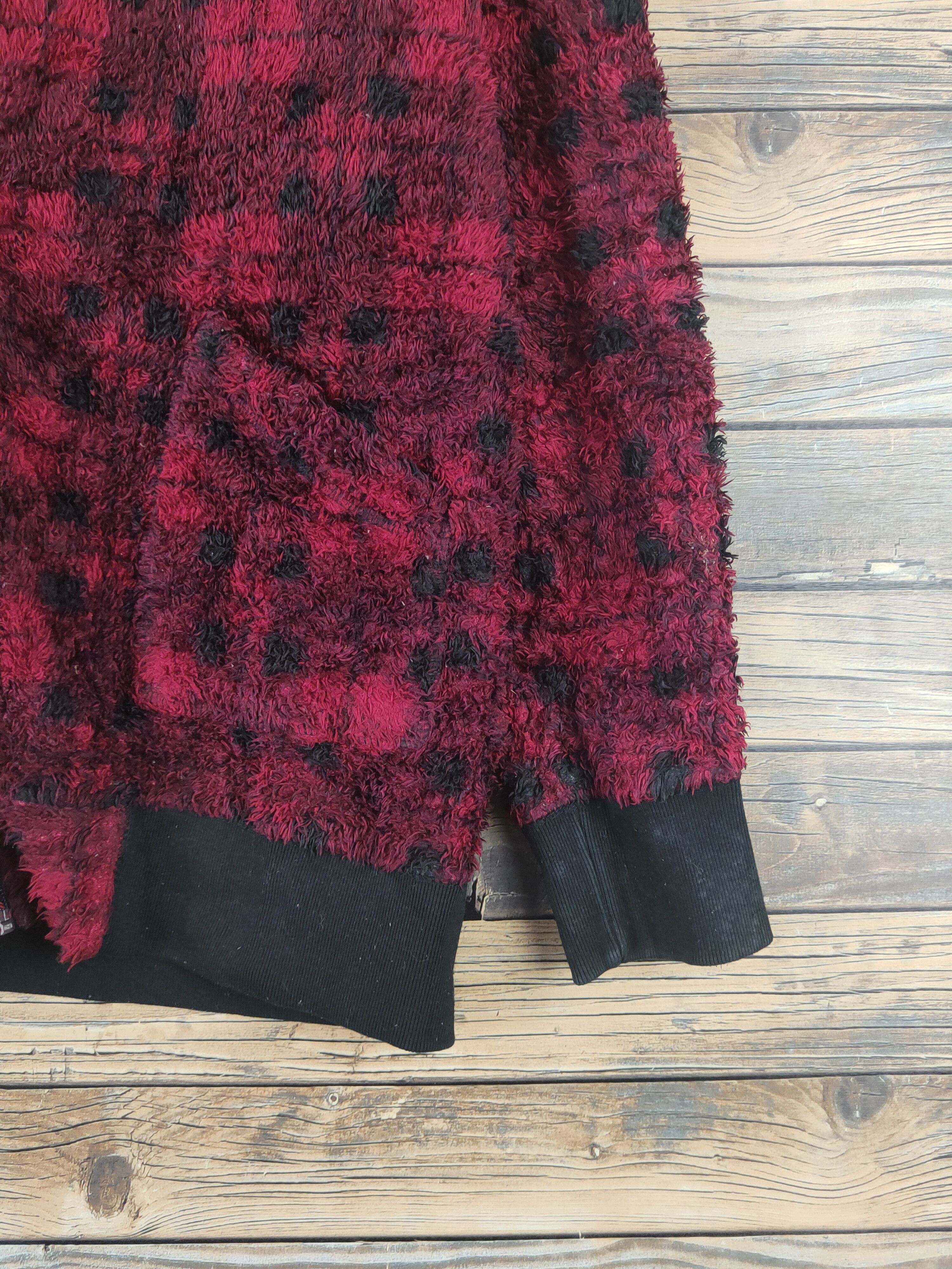 Airwalk DL Airwalk Red Black Fur Mohair Knitwear Sweaters #778 Size US L / EU 52-54 / 3 - 6 Thumbnail