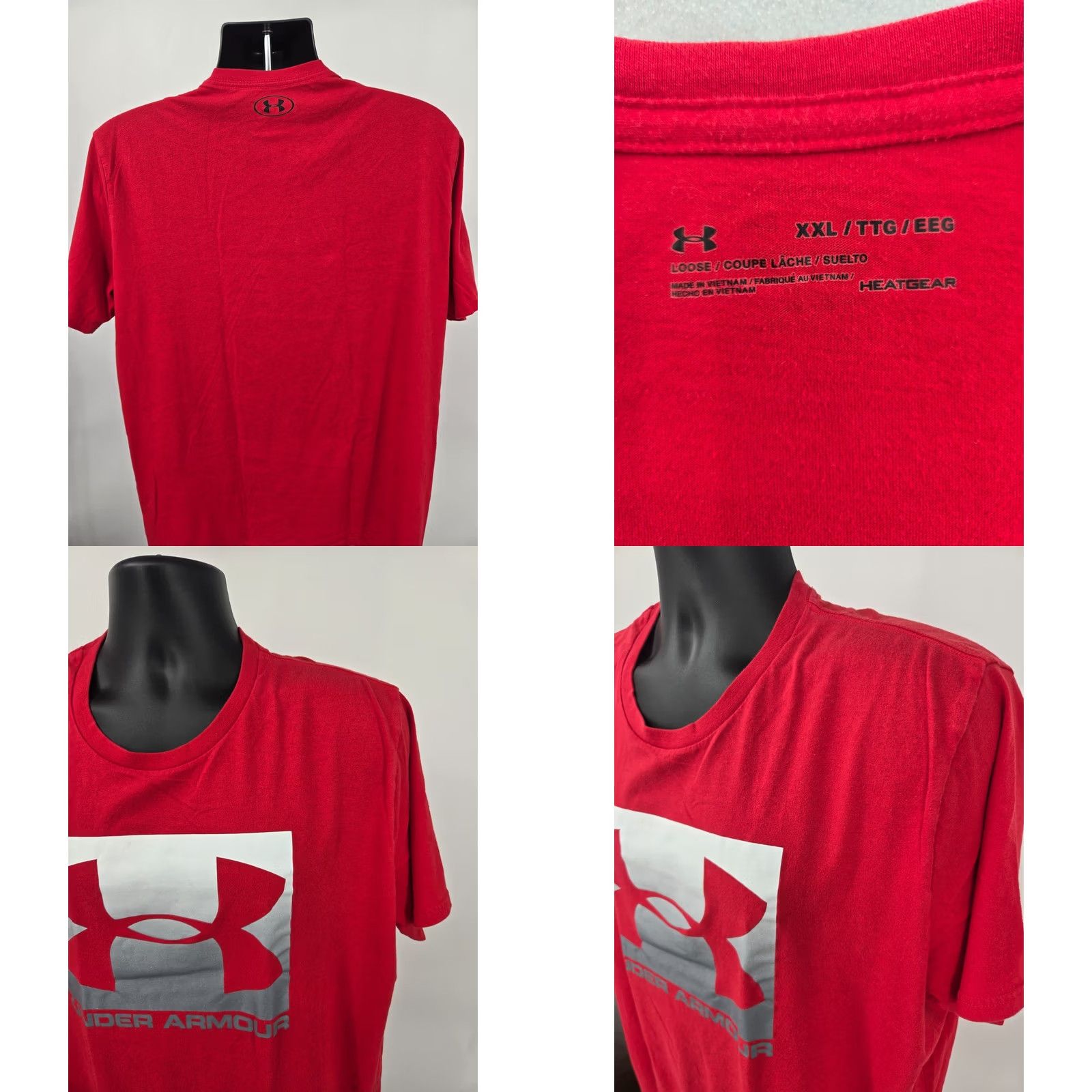 Under Armour Under Armour T-Shirt 2XL Red Logo Short Sleeve Men XXL Size US XXL / EU 58 / 5 - 8 Thumbnail