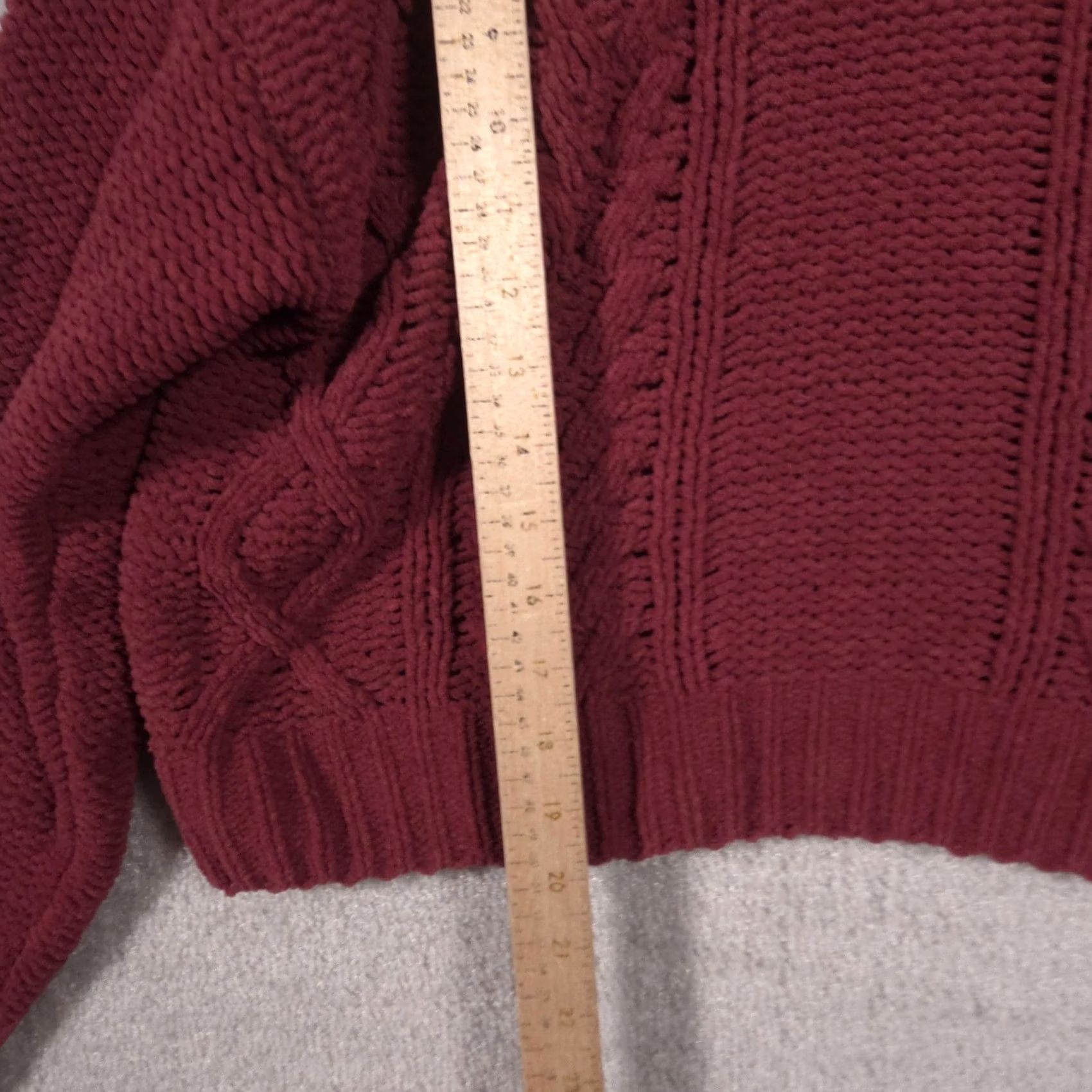 Billabong Billabong Sweater Womens M Red Cable-Knit Turtleneck Long Sleeve Pullover Size M / US 6-8 / IT 42-44 - 6 Thumbnail