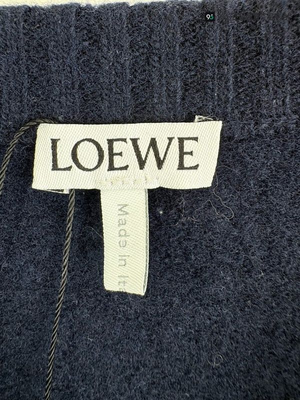 Loewe LOEWE FW21 Chest Embroidered Logo Knit Wool Sweater Size US XL / EU 56 / 4 - 1 Thumbnail