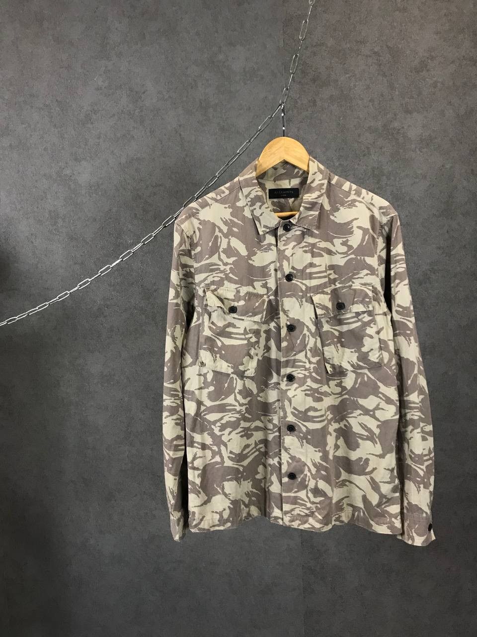 Allsaints camo ordnance shirt
