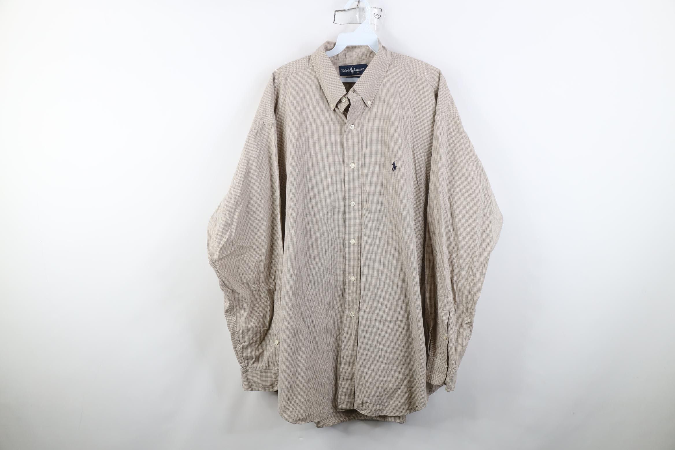 Polo Ralph Lauren Vintage 90s Ralph Lauren Collared Button Down Shirt Plaid Size US XL / EU 56 / 4 - 1 Thumbnail
