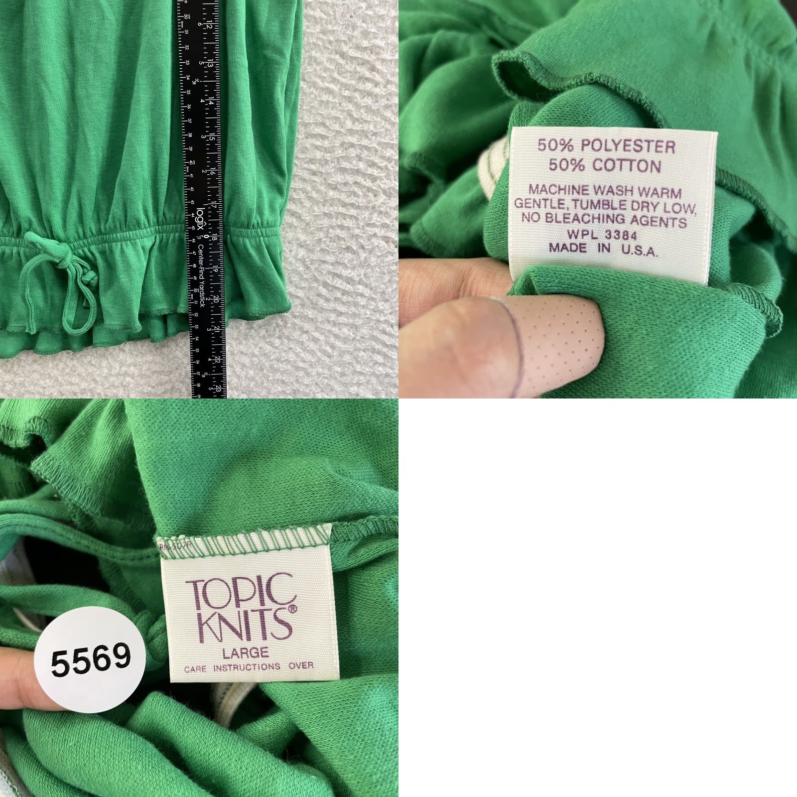 Vintage VINTAGE Y2K Camisole Tank Top M Green Boho Fairy Grunge Whimsigoth Topic Knits Shirt Mens Womens Size M / US 6-8 / IT 42-44 - 8 Thumbnail