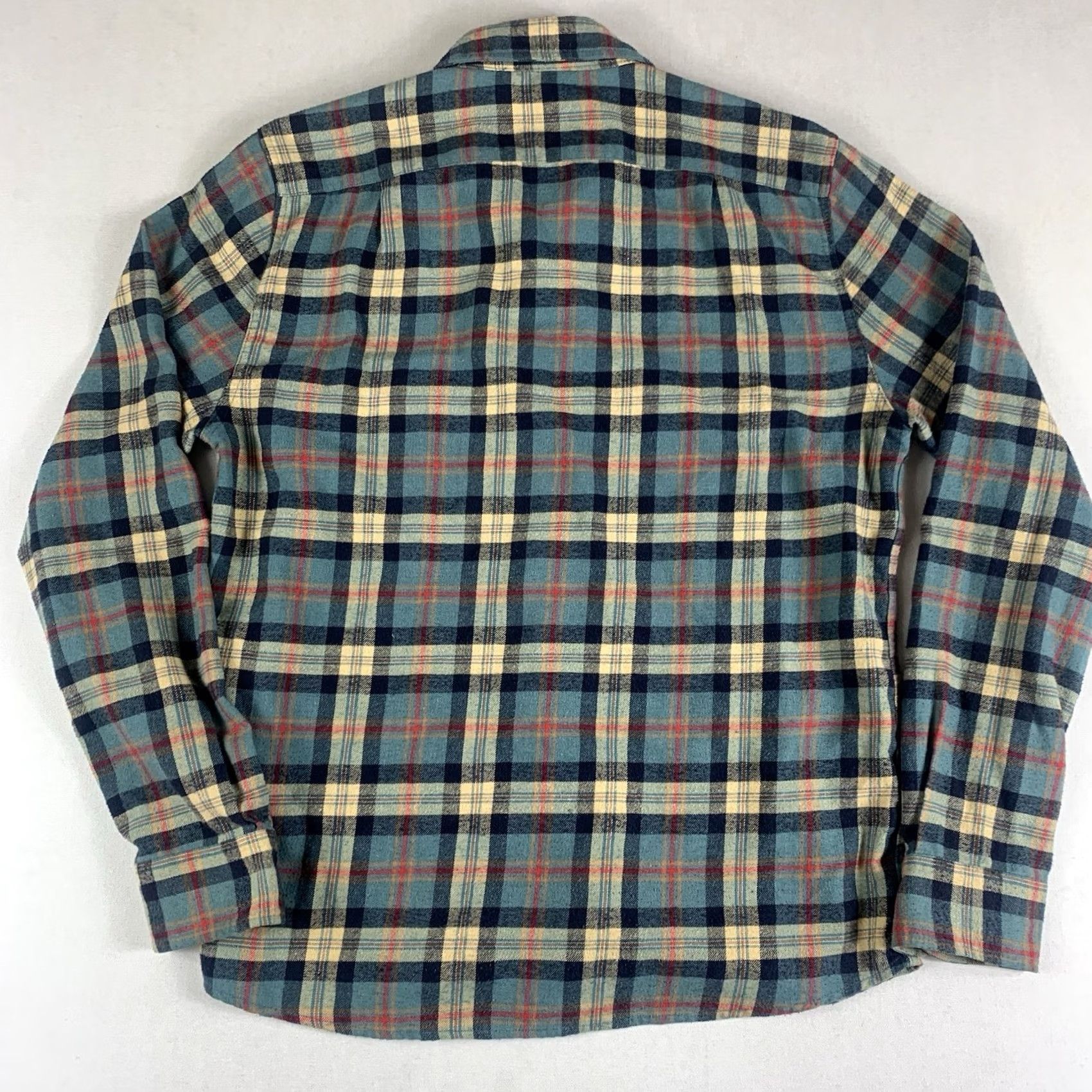 Marine Layer Marine Layer Shirt Men's Large Blue Plaid Flannel Long Sleeve Button Up Size US L / EU 52-54 / 3 - 6 Thumbnail