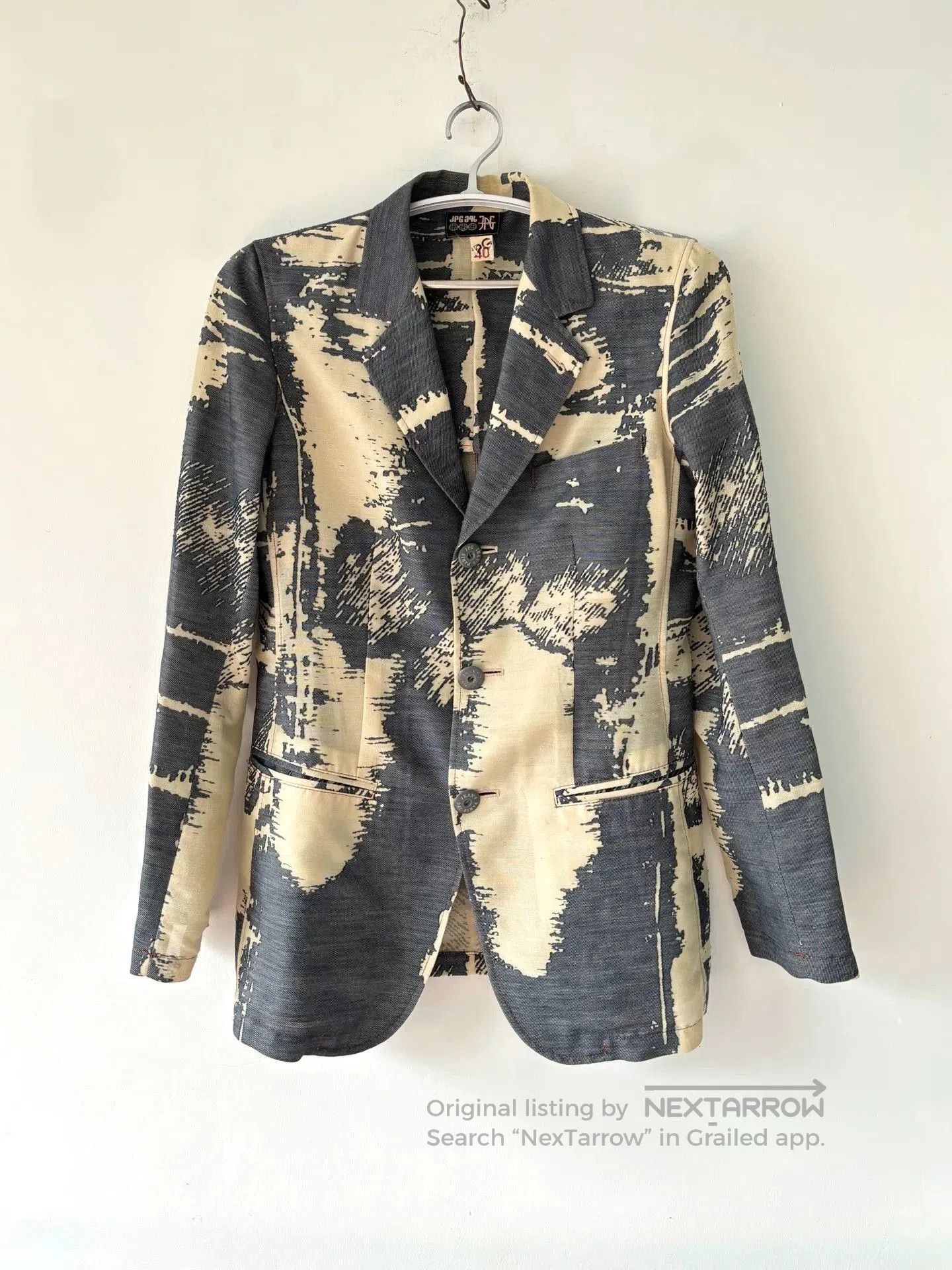 Jean Paul Gaultier Jean Paul Gaultier 90s Archive Printed Blazer. Size US XXS / EU 40 - 1 Thumbnail
