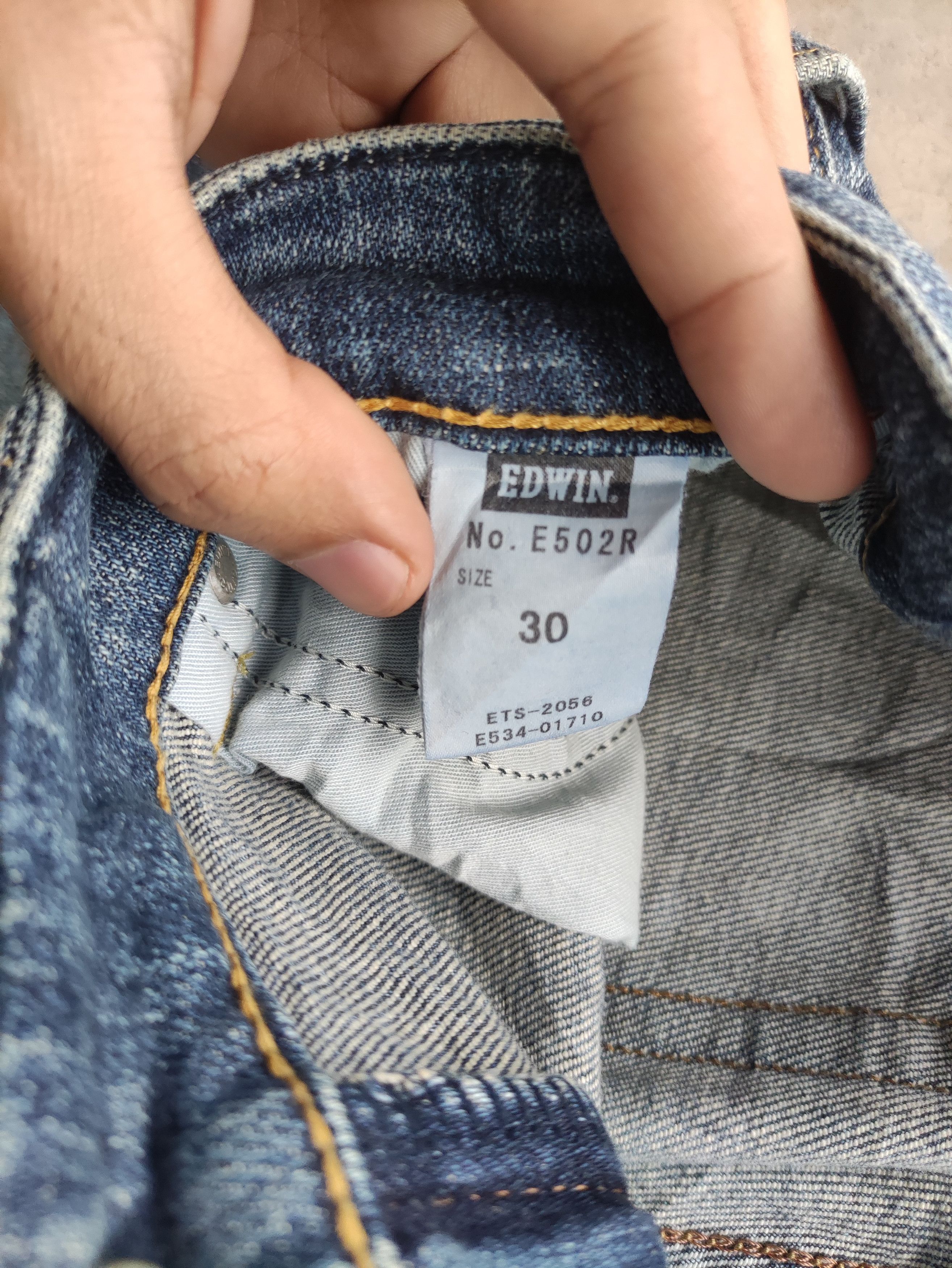 Edwin Vintage Edwin Japan Jean Distressed Faded Denim Size US 31 - 7 Thumbnail