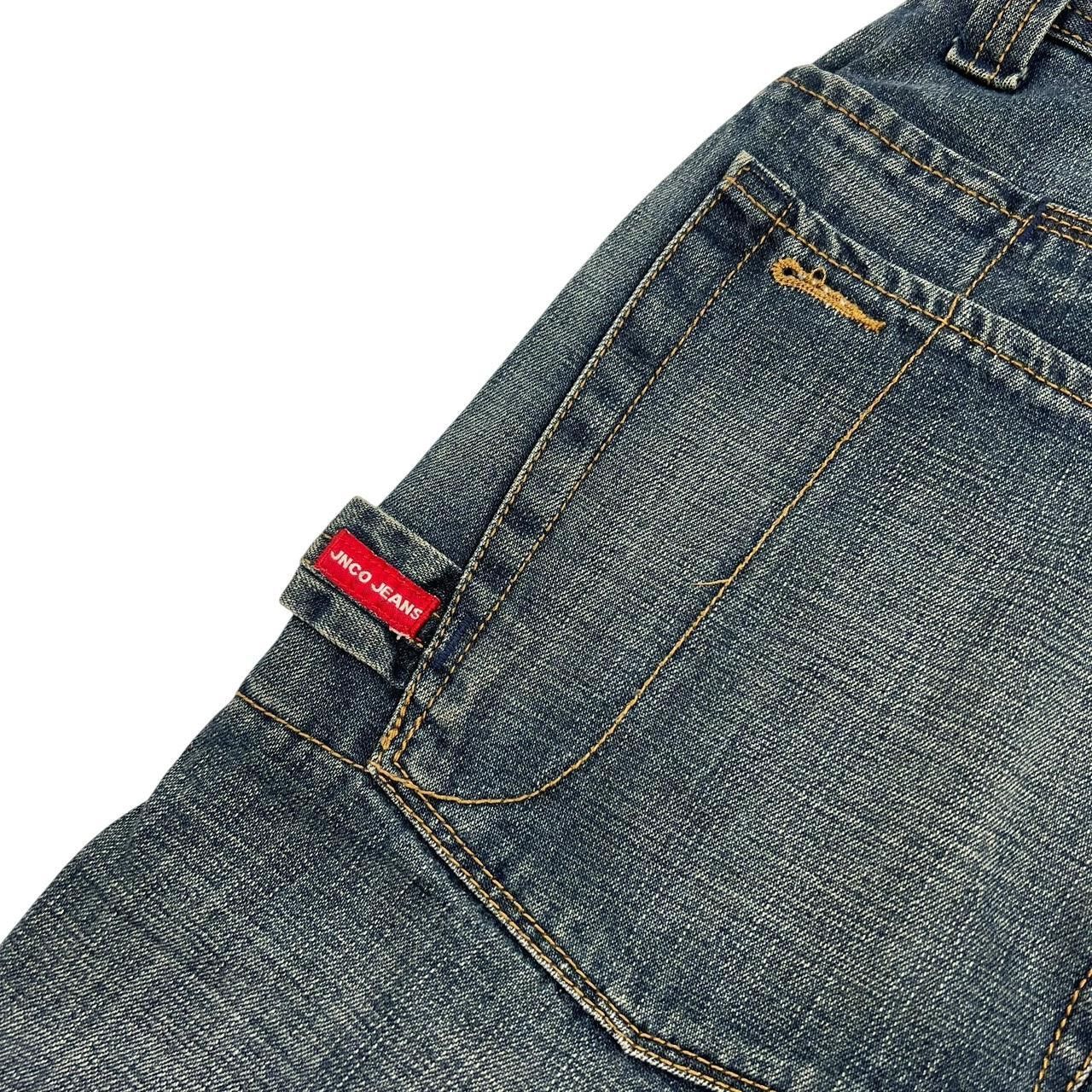 JNCO Vintage Jnco Embroidered Crown Denim Shorts / Jorts Waist 27 Size US 27 - 5 Thumbnail