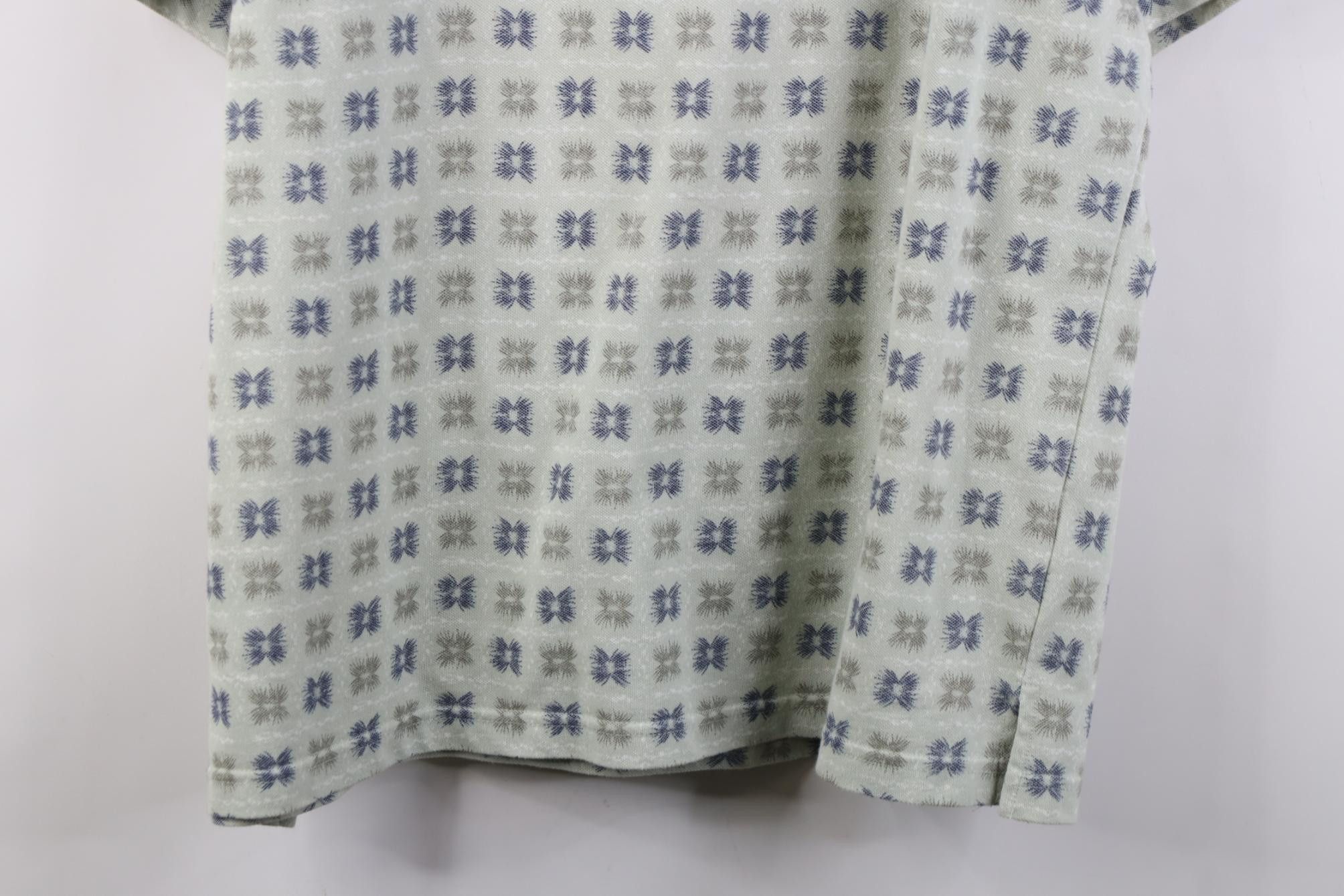 Vintage Vintage 90s Streetwear Flower Geometric Golf Polo Shirt Size US XL / EU 56 / 4 - 11 Thumbnail