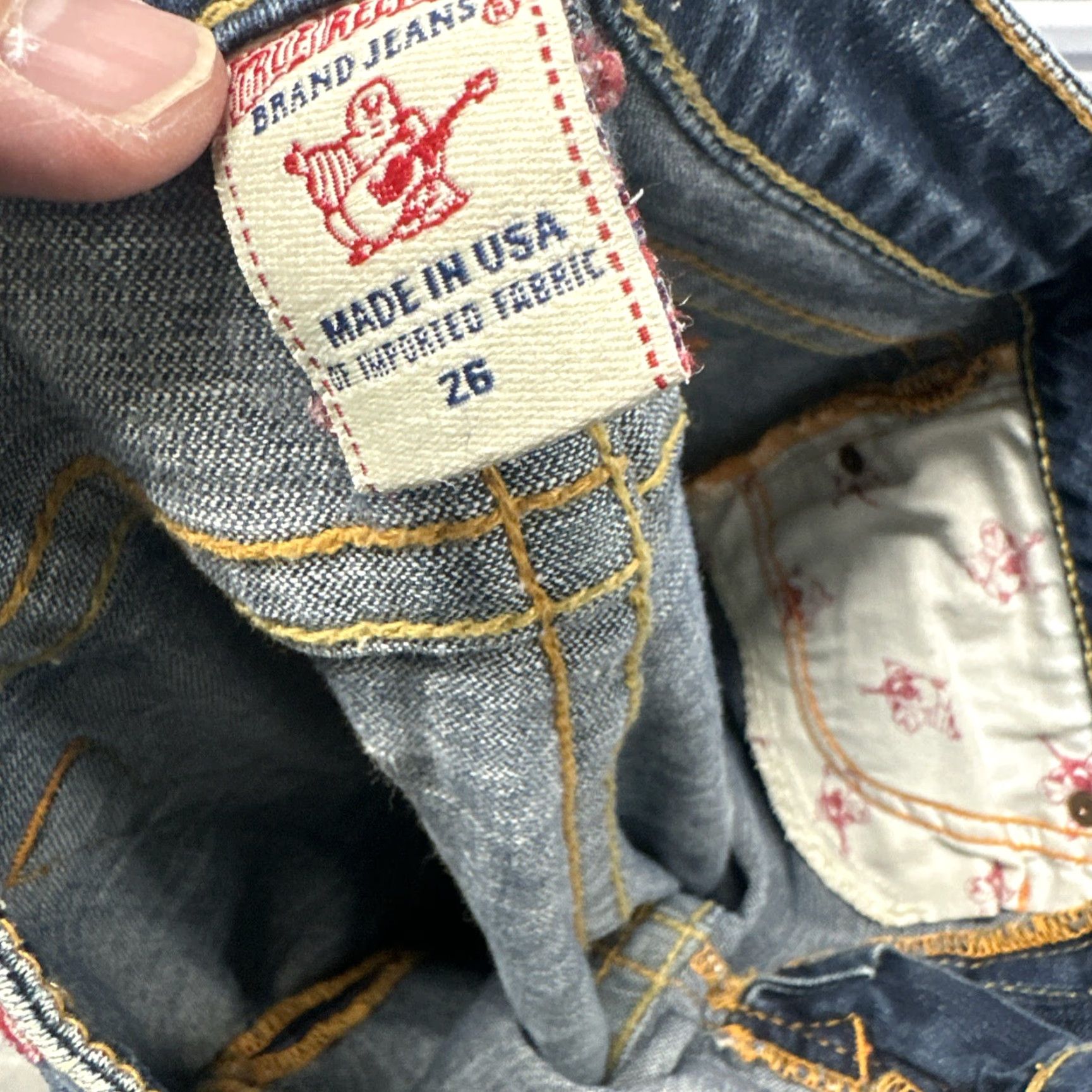 True Religion TRUE RELIGION STELLA SKINNY JEANS Women Size 26 Blue Denim #5594 Size 26" / US 2 / IT 38 - 6 Thumbnail