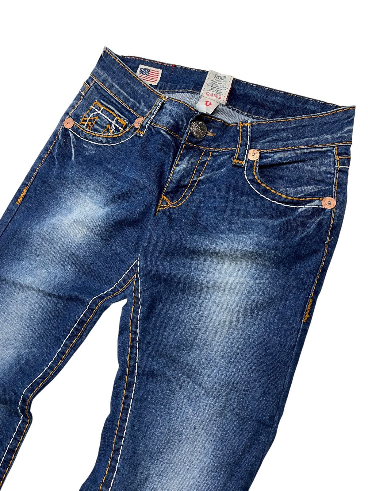True Religion Vintage True Religion Becky Jeans Embroidered Slim Size 31 Size 31" - 5 Thumbnail