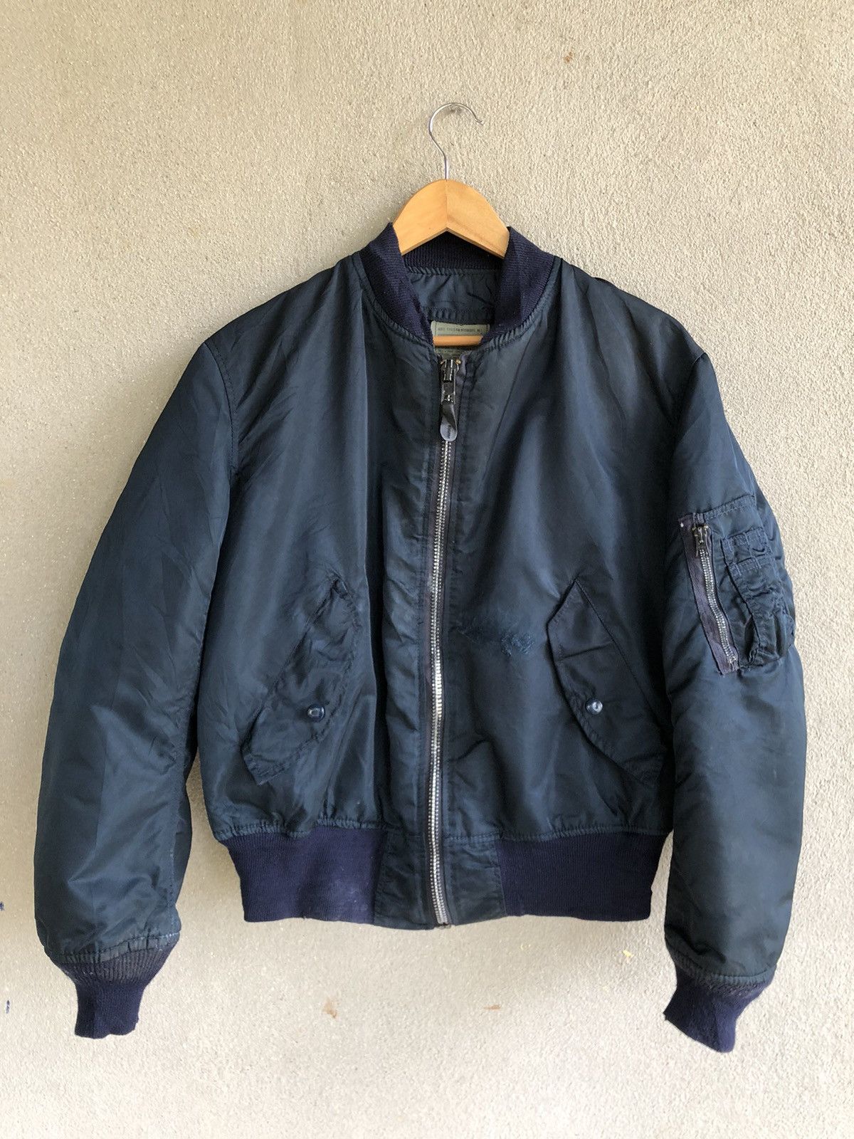 Alpha Industries Vintage Alpha Industries MA 1 Bomber Jacket Size US M / EU 48-50 / 2 - 1 Thumbnail